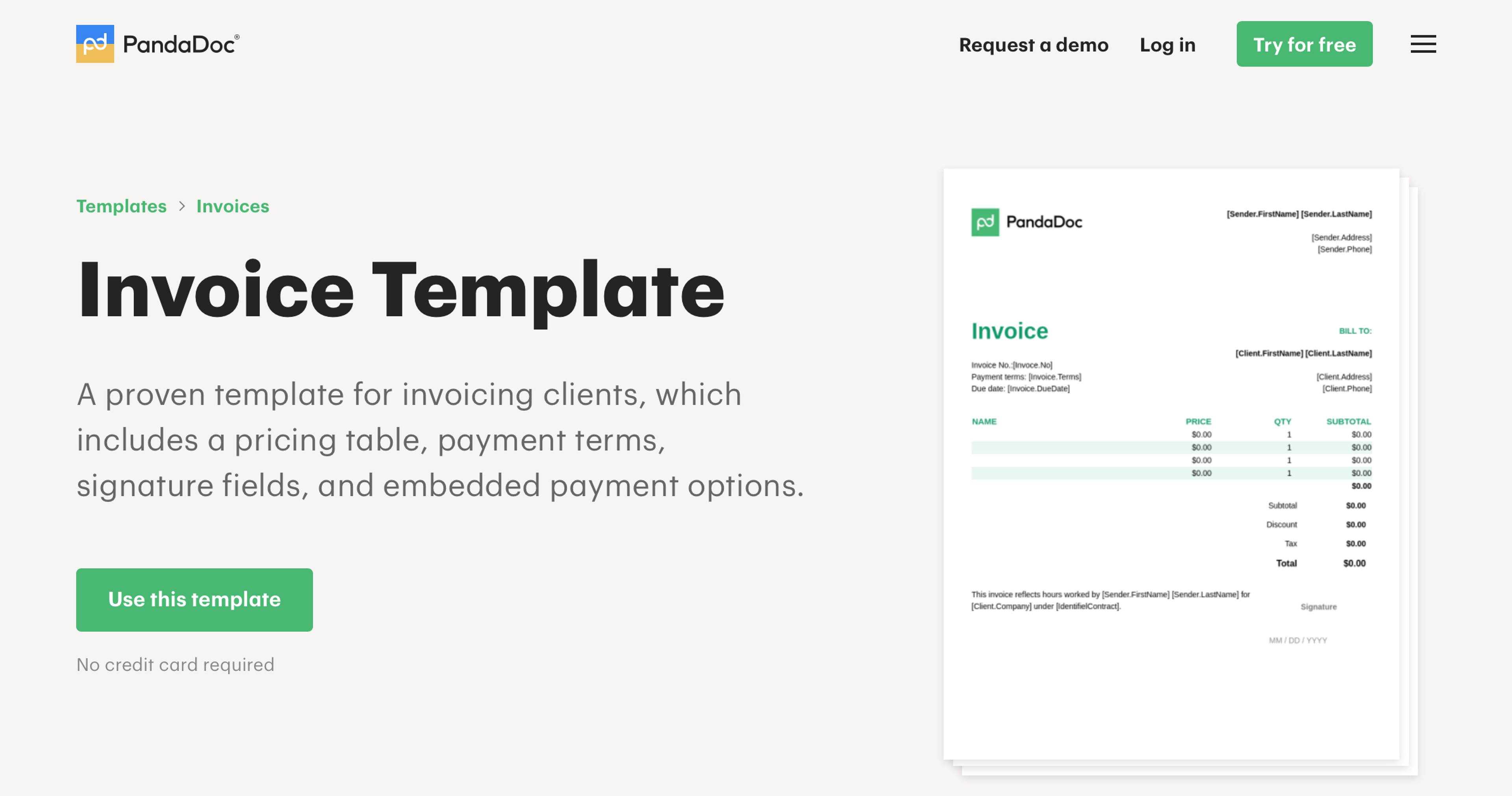 10 Options For A Professional And Printable Invoice Template