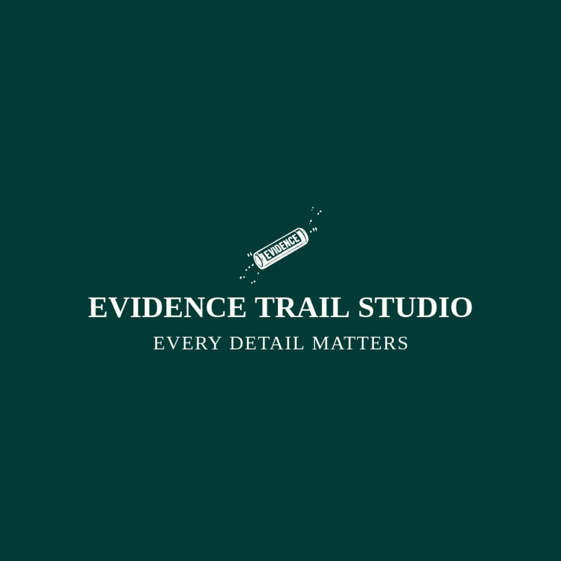 Evidence Trail Studio logo for crime