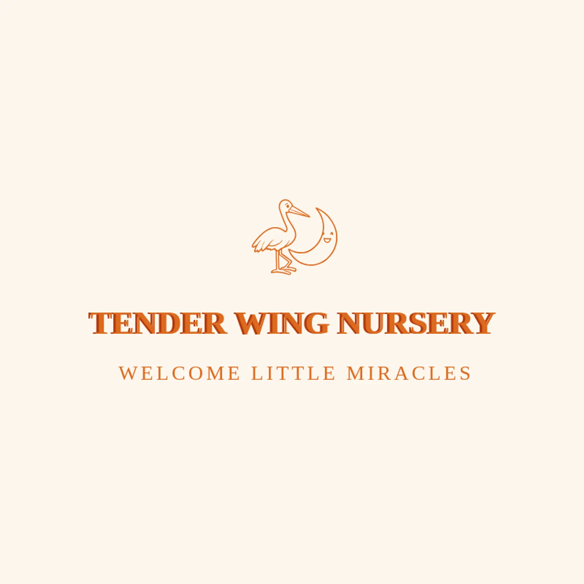 Tender Wing Nursery logo for baby