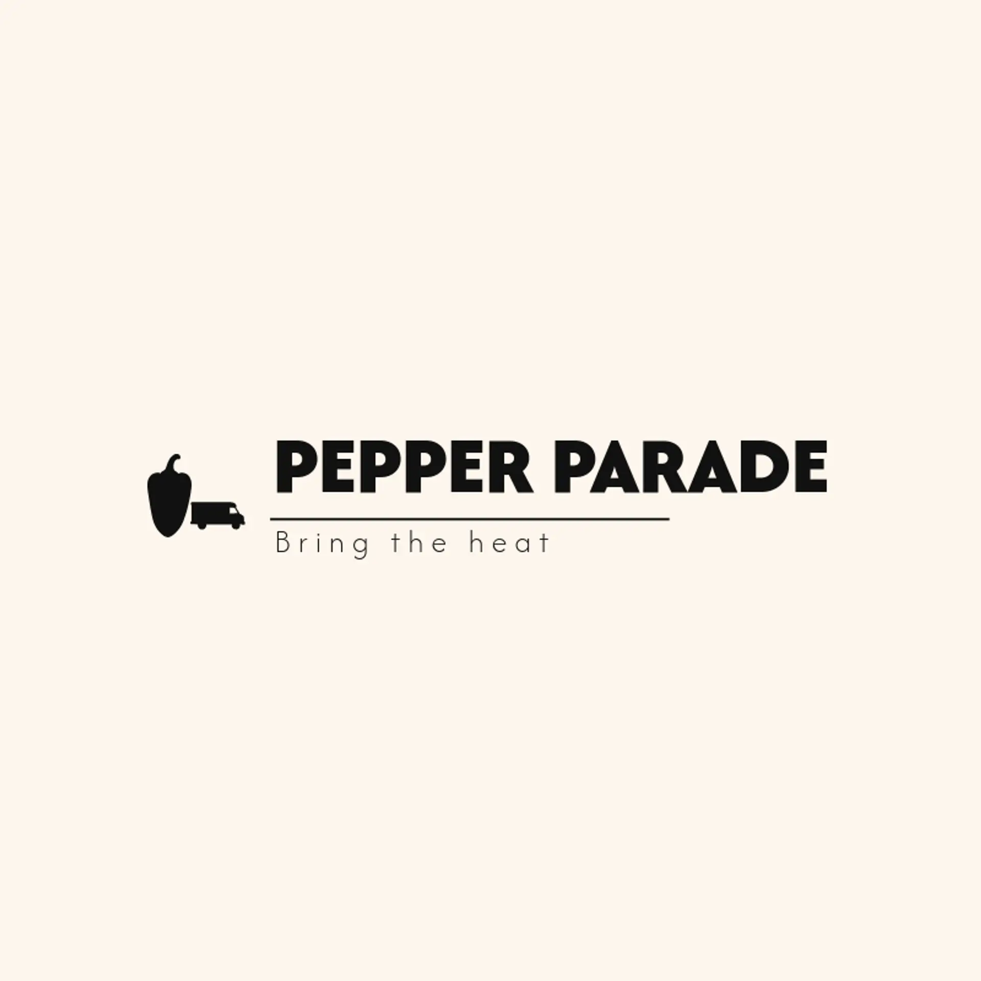 Pepper Parade logo for food truck