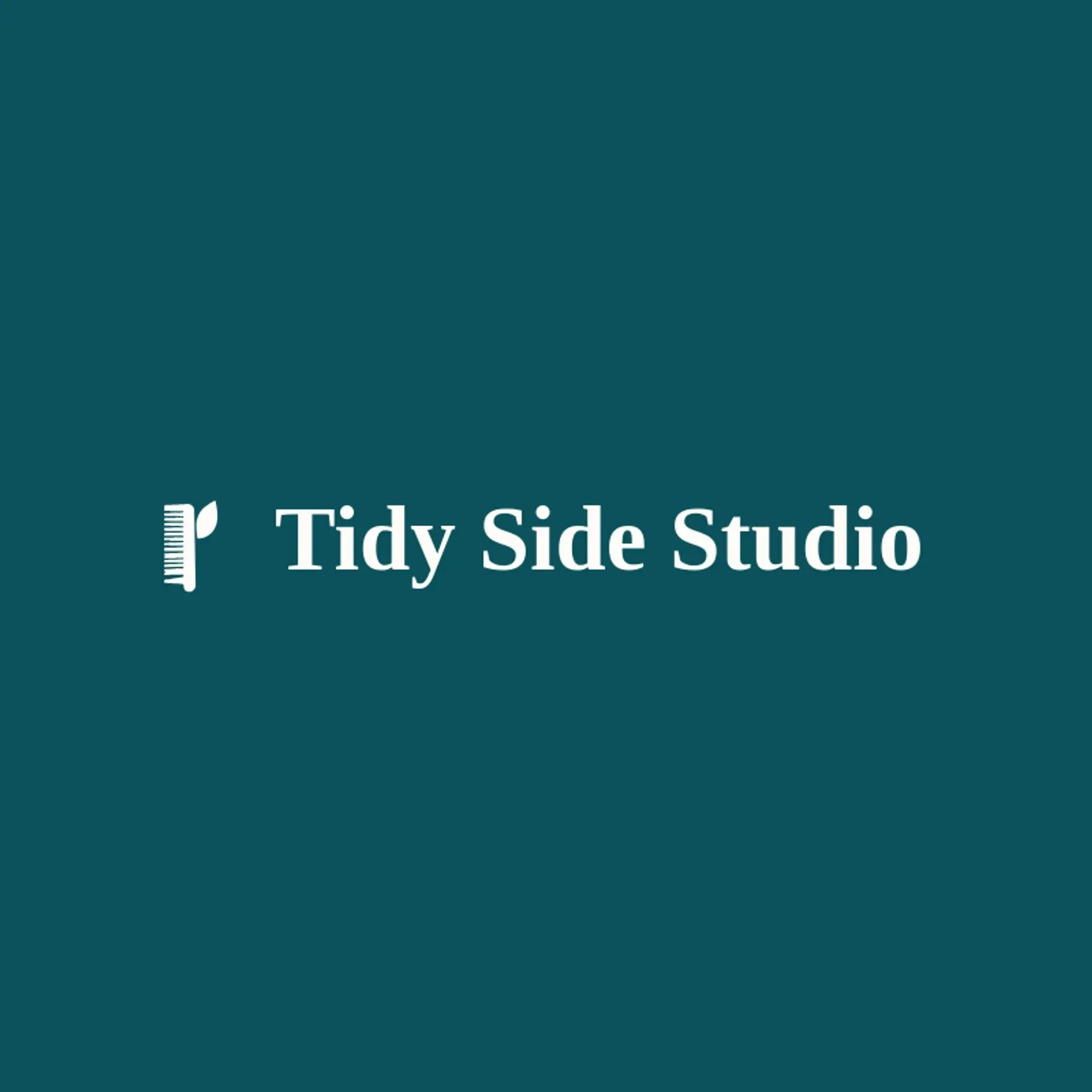Tidy Side Studio logo for barbershop