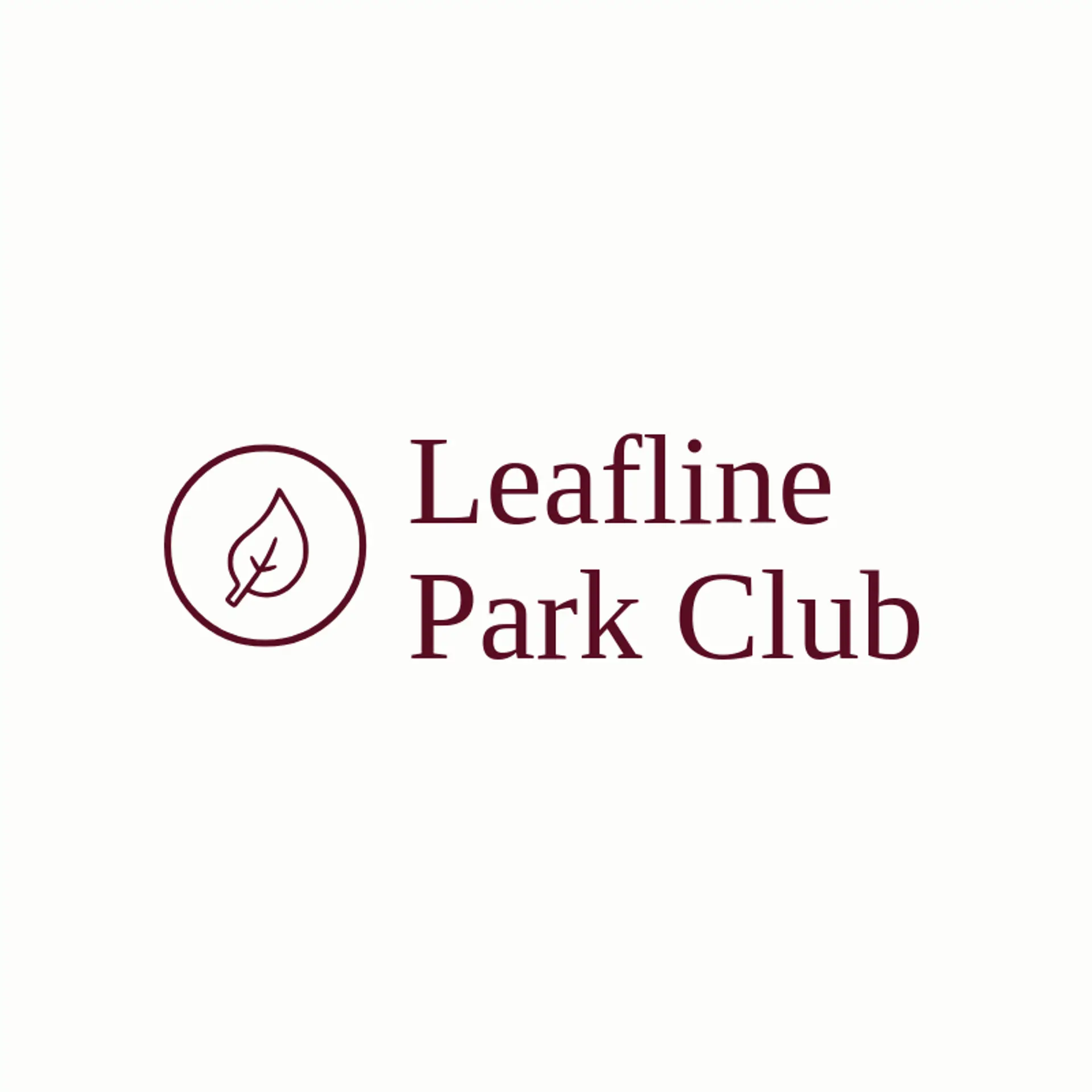 Leafline Park Club logo for park