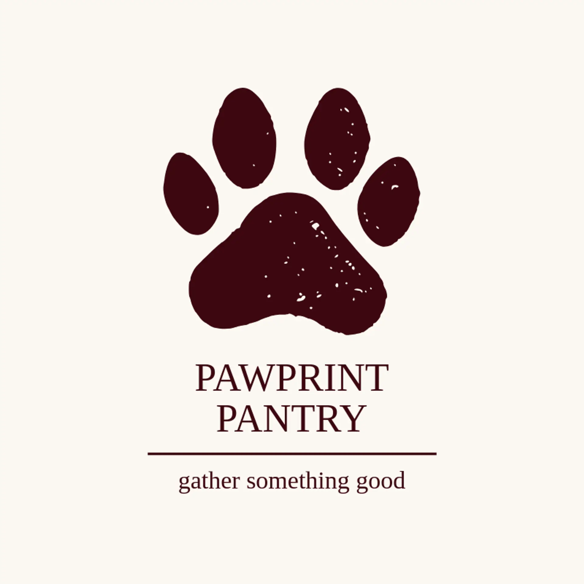 Pawprint Pantry logo for raccoon
