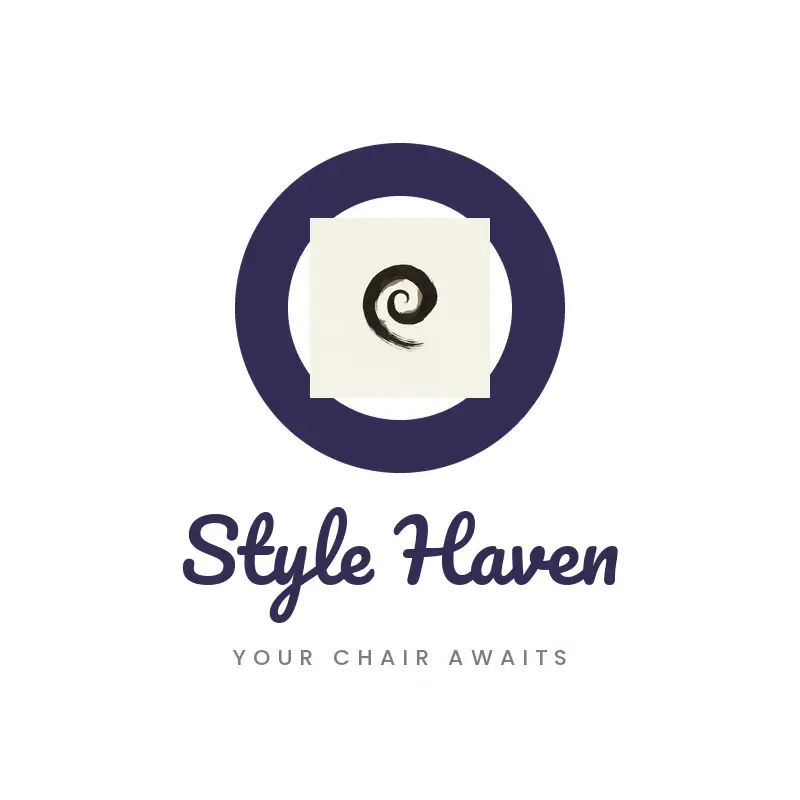 The salon name Style Haven as a branded logo in a brush paint style