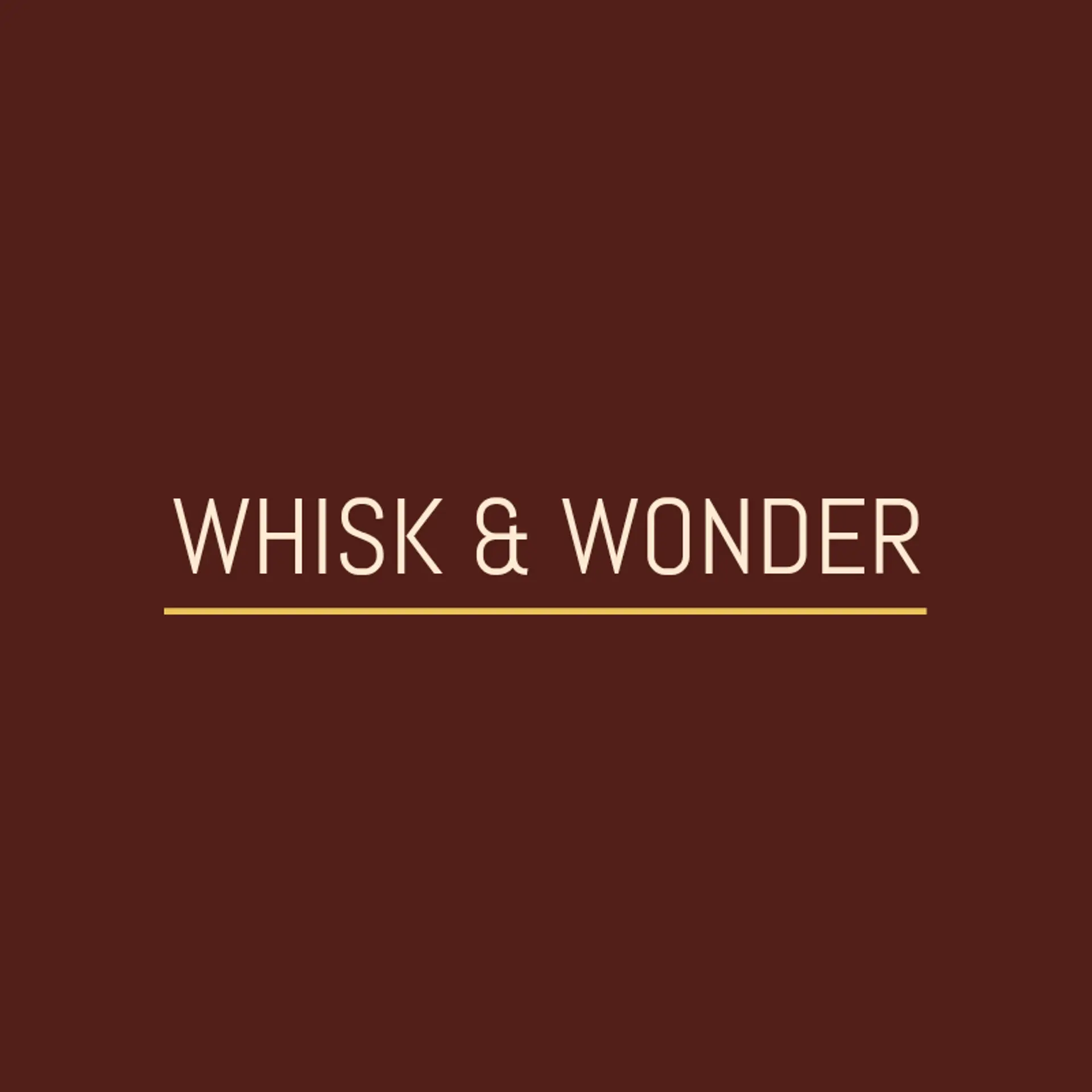 Whisk & Wonder logo for unique bakery