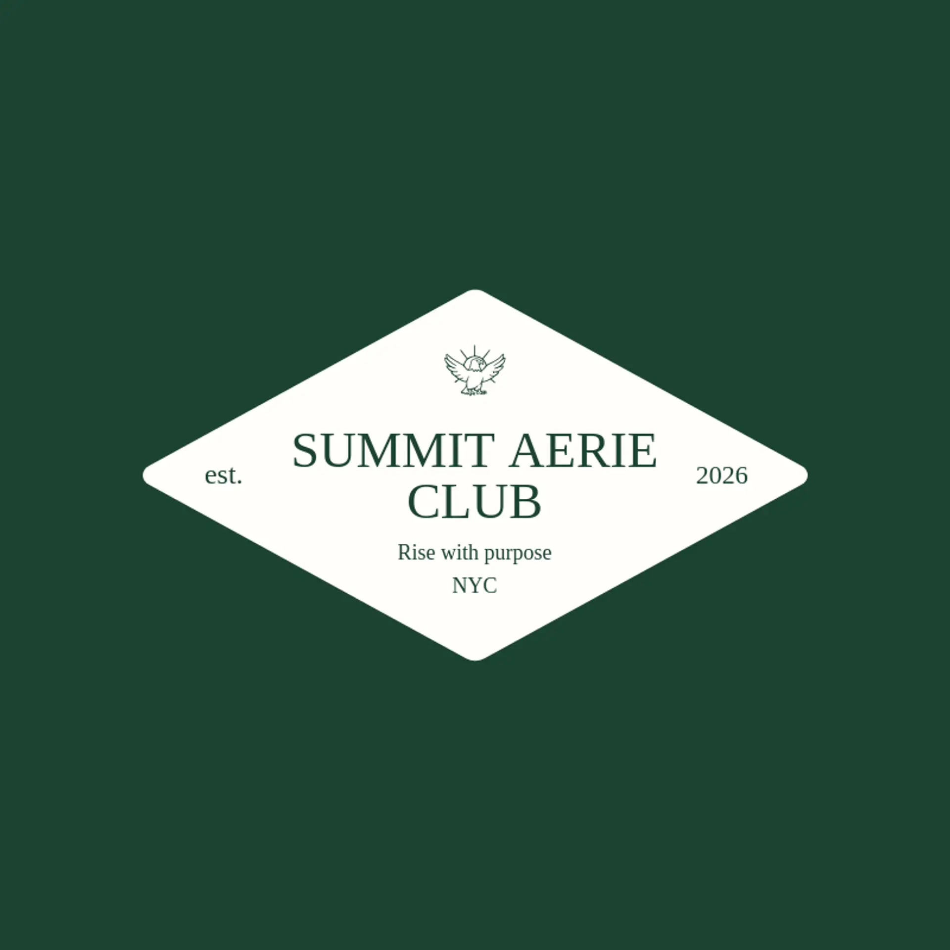 Summit Aerie Club logo for bald eagle
