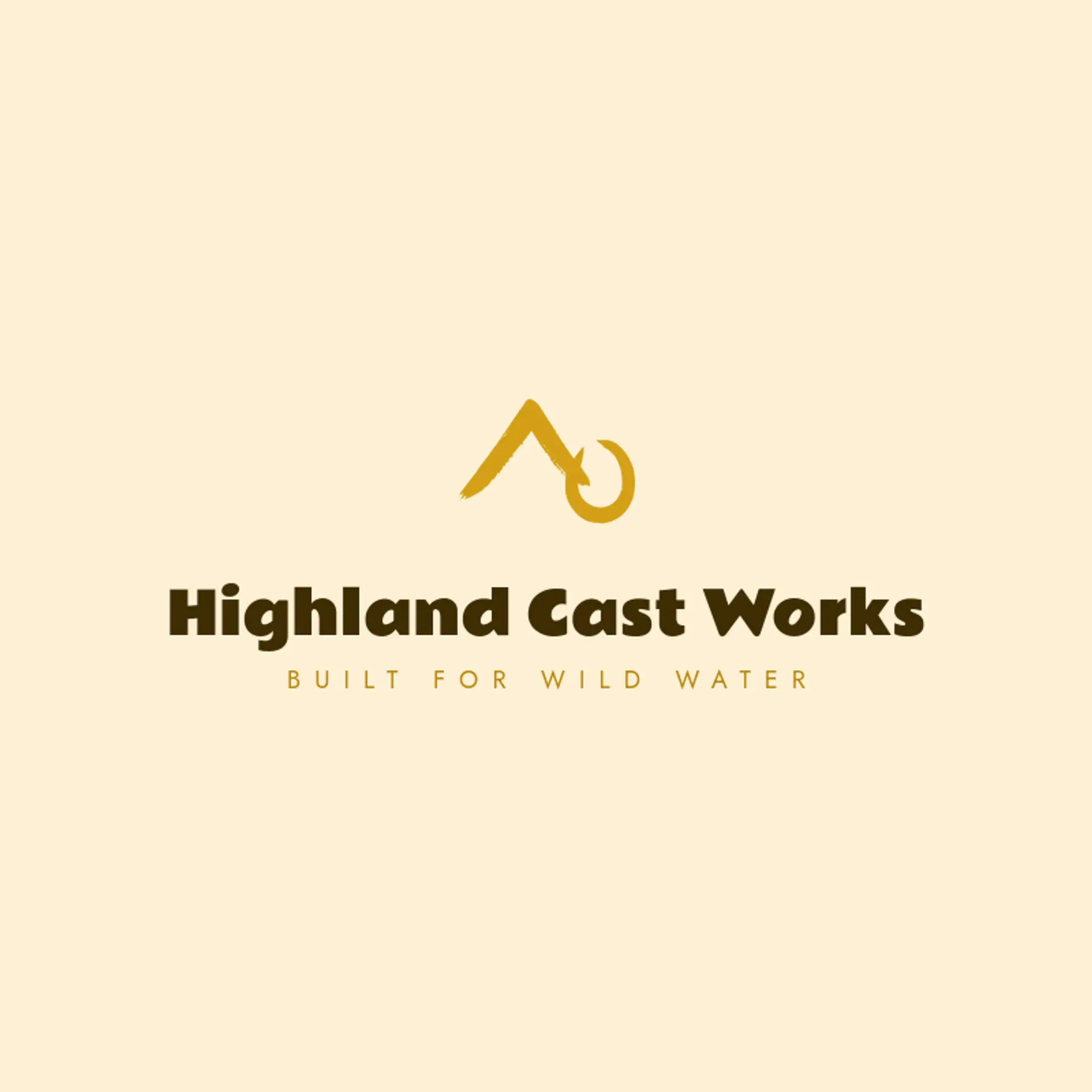 Highland Cast Works logo for fishing