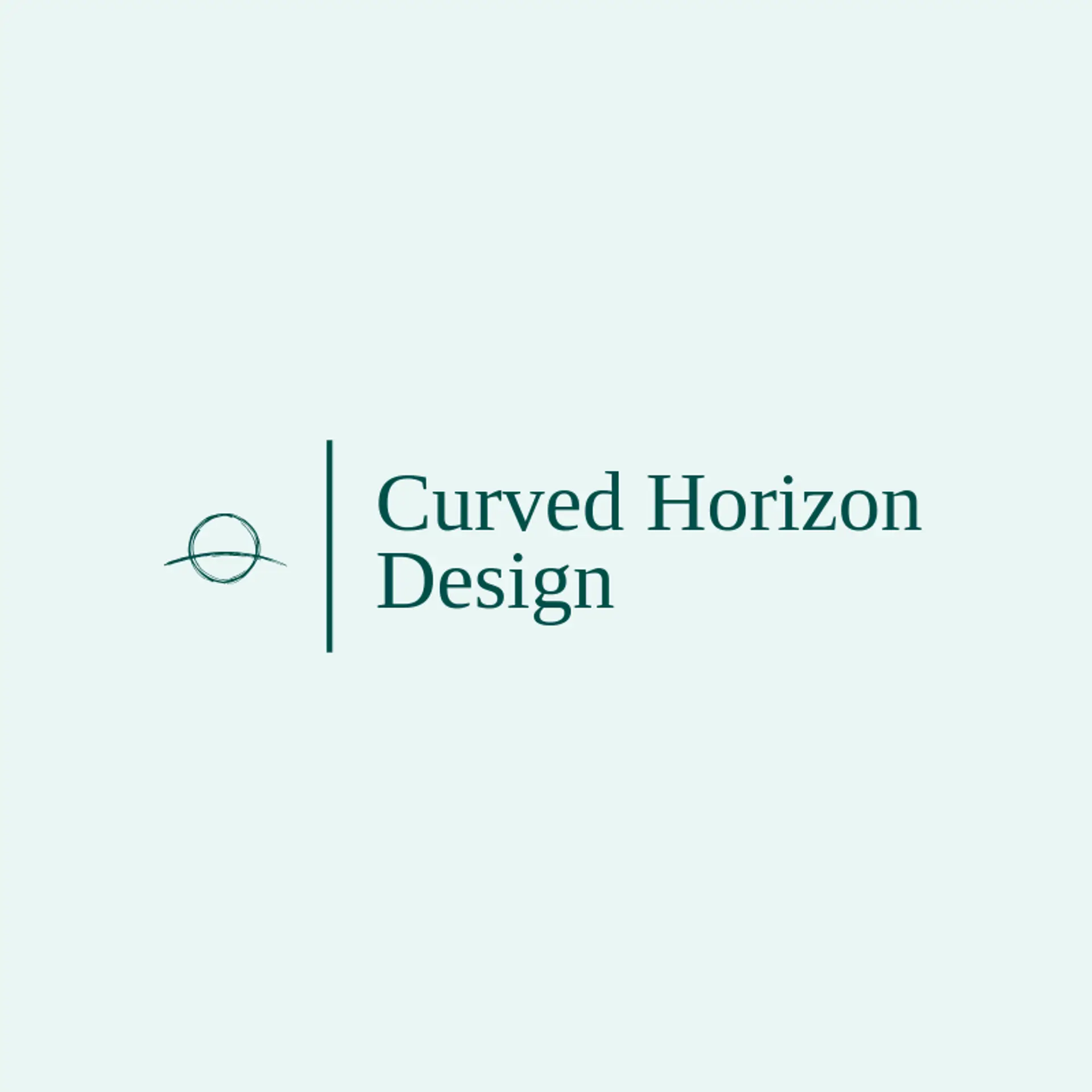 Curved Horizon Design logo for sphere