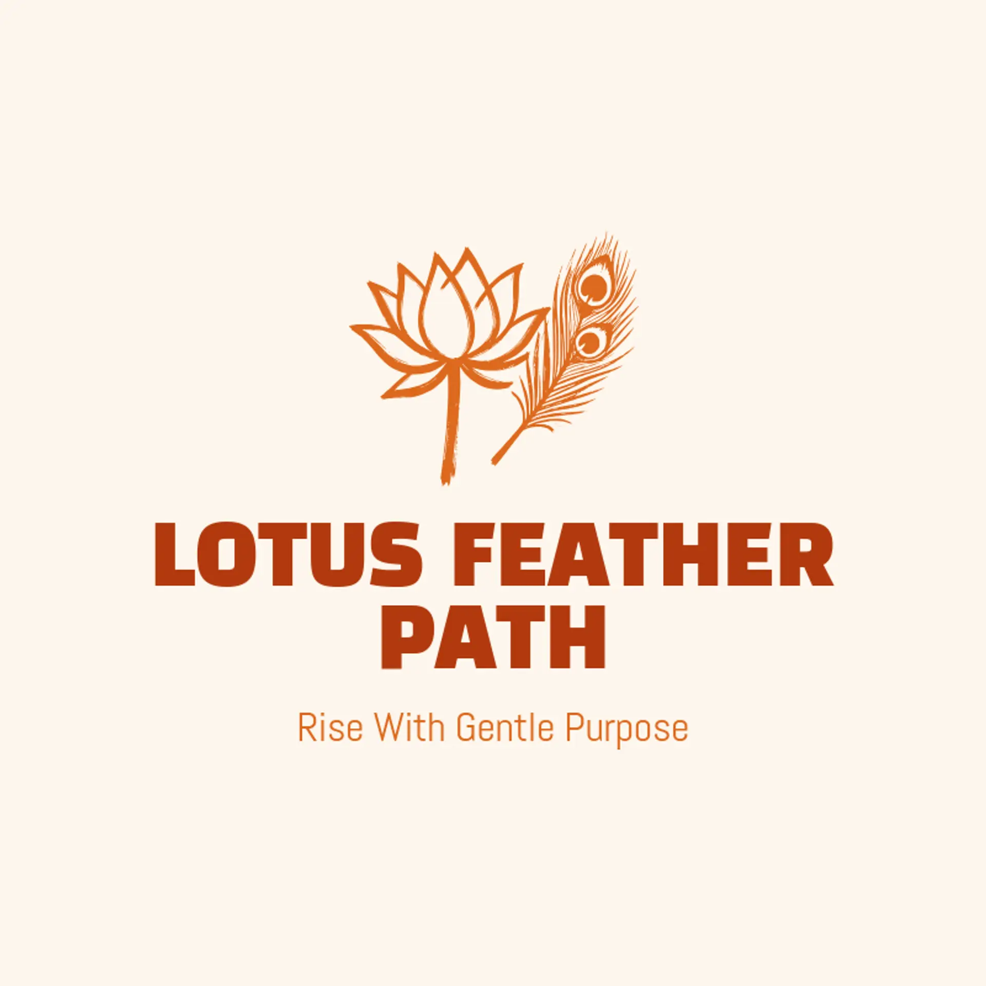 Lotus Feather Path logo for jainism