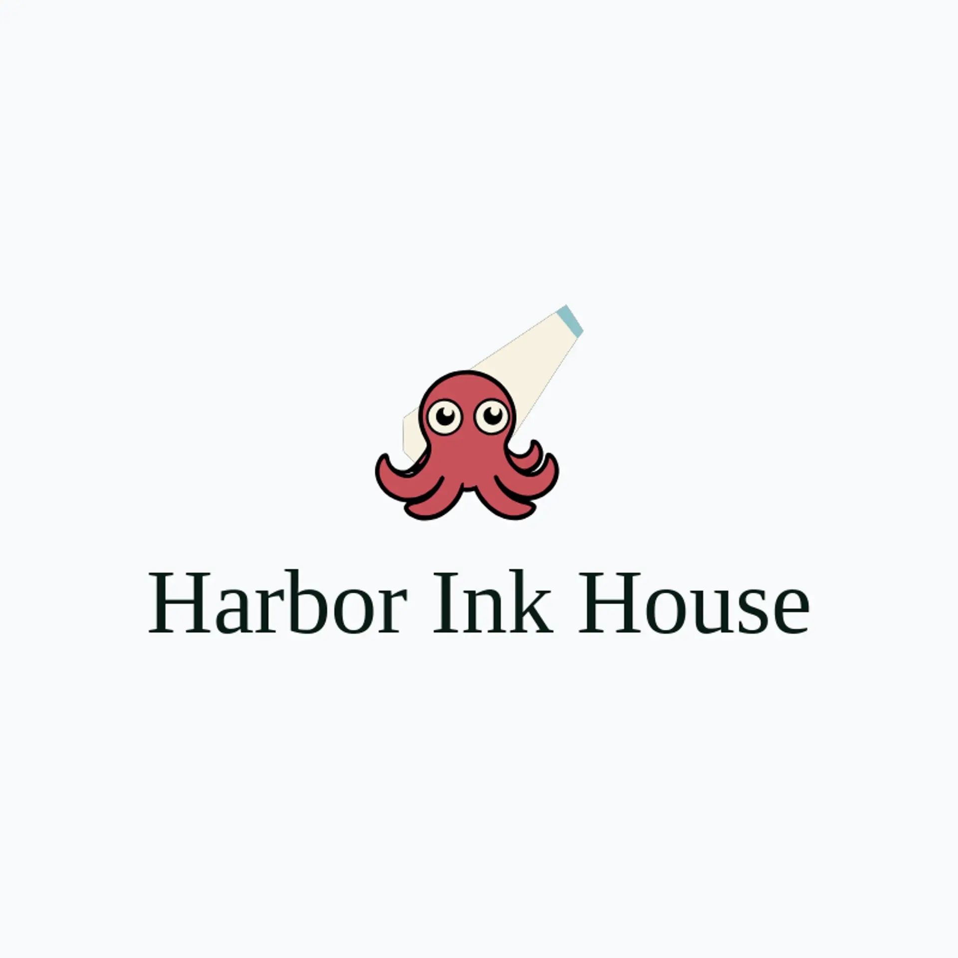 Harbor Ink House logo for squid
