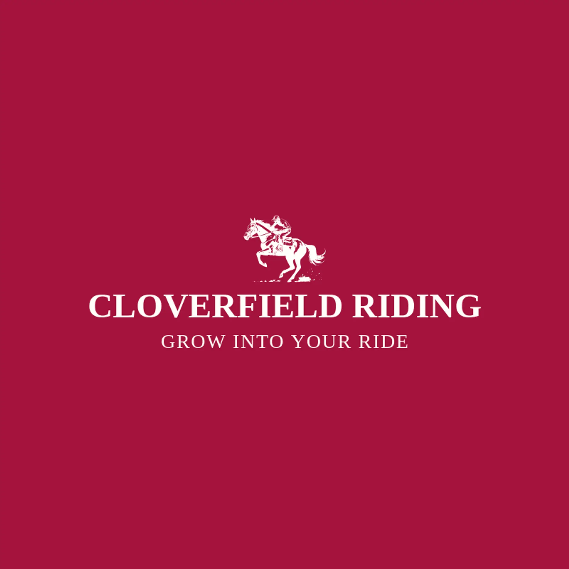 Cloverfield Riding logo for jockey
