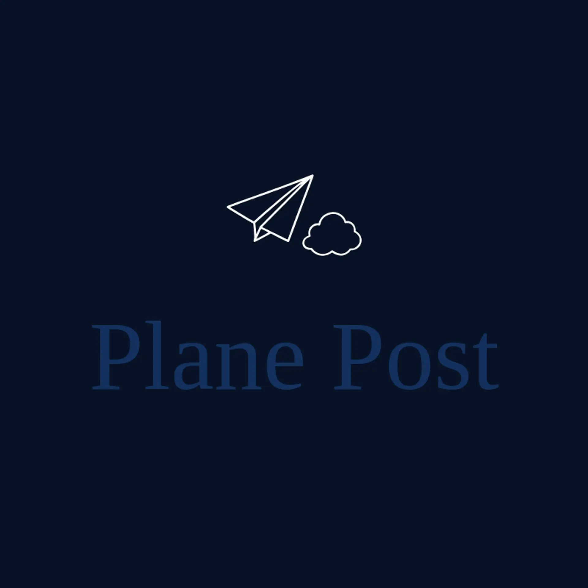 Plane Post logo for message