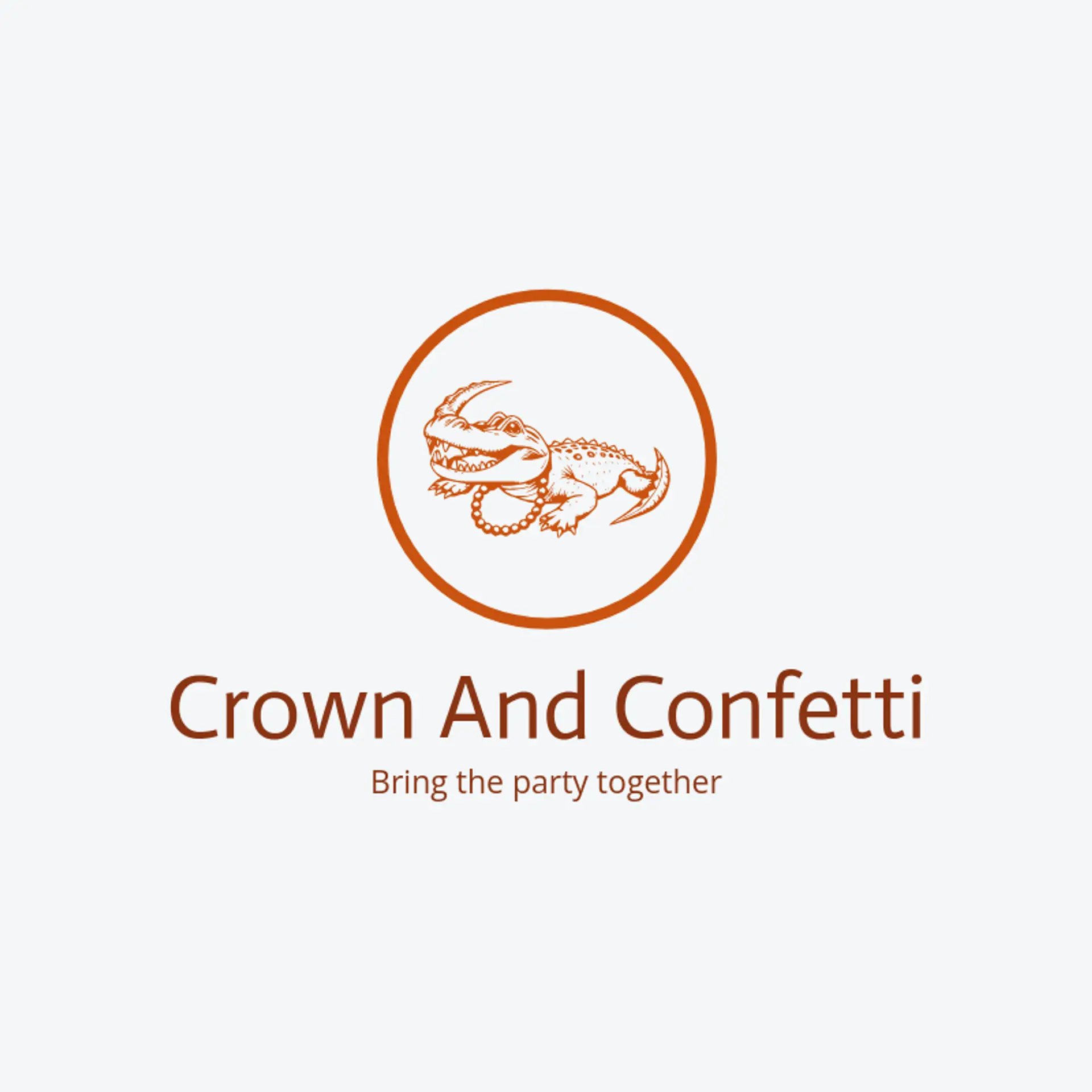Crown and Confetti logo for mardi gras