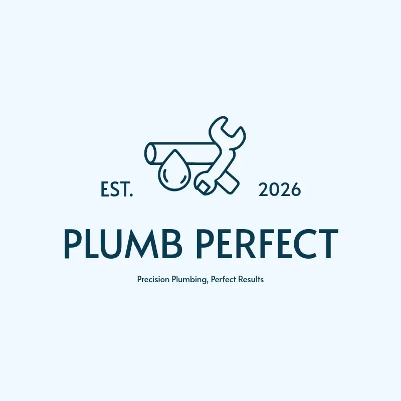 The plumbing name Plumb Perfect as a branded logo with a single color icon