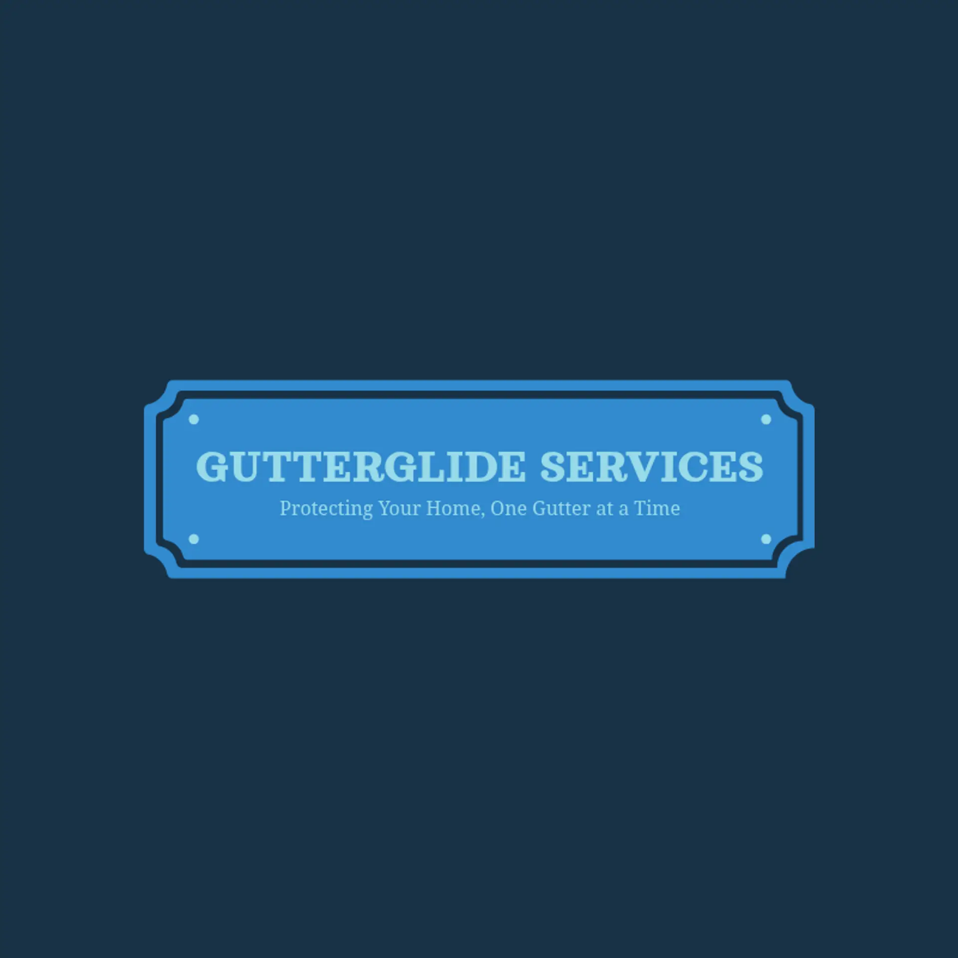 GutterGlide Services logo for gutter cleaning