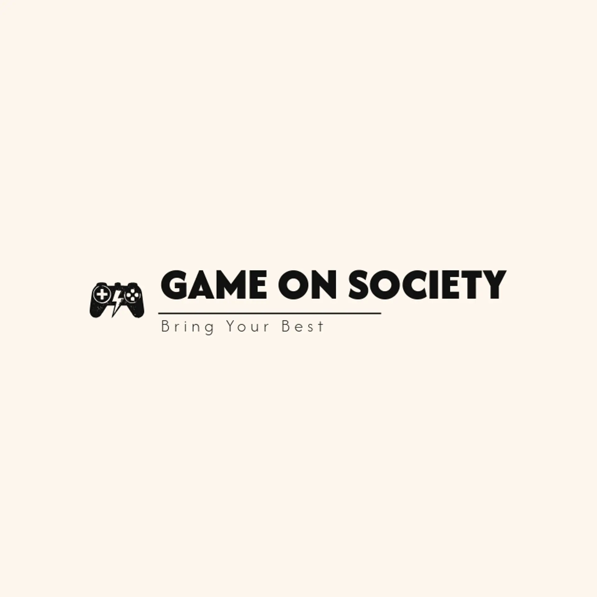 Game On Society logo for gamer