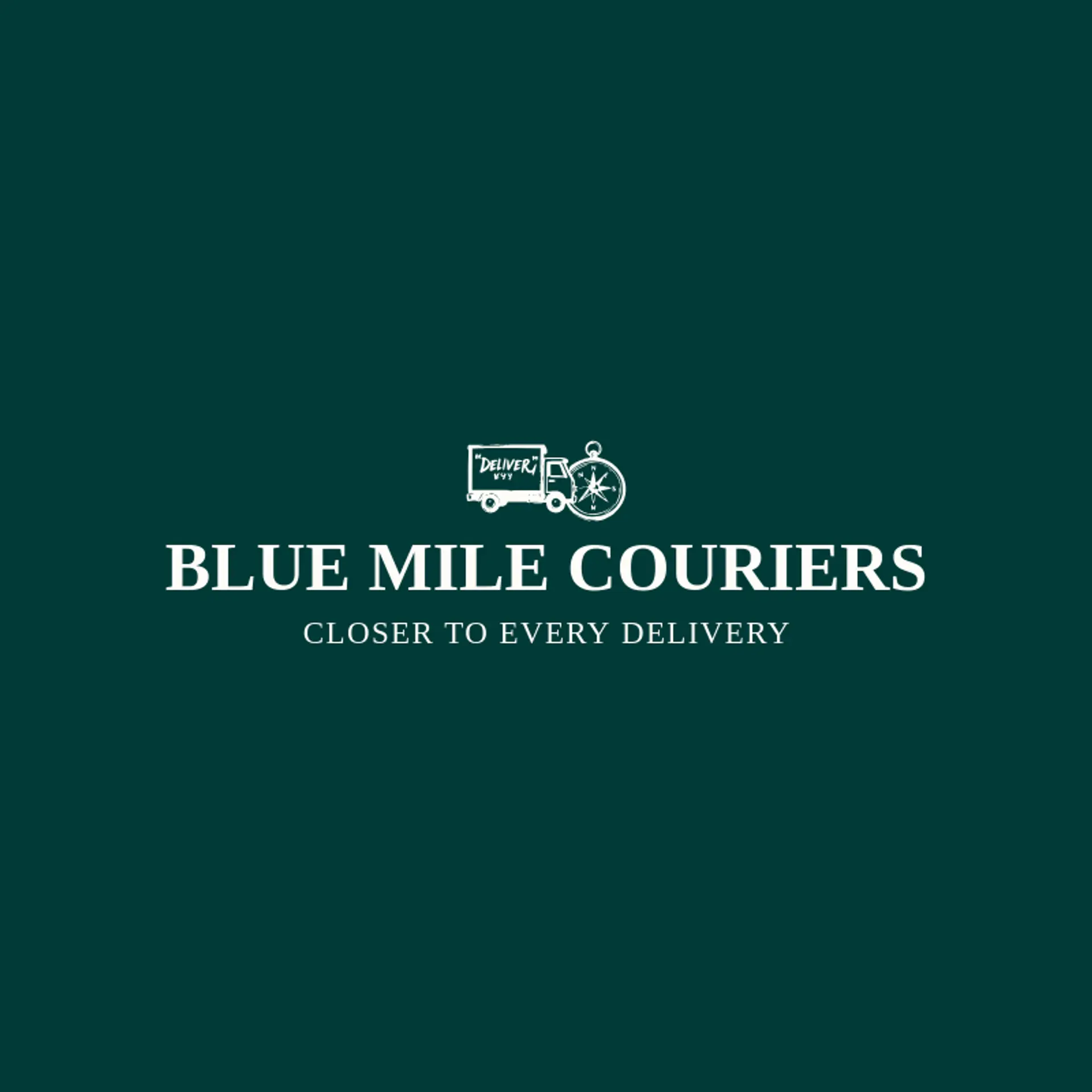 Blue Mile Couriers logo for logistics