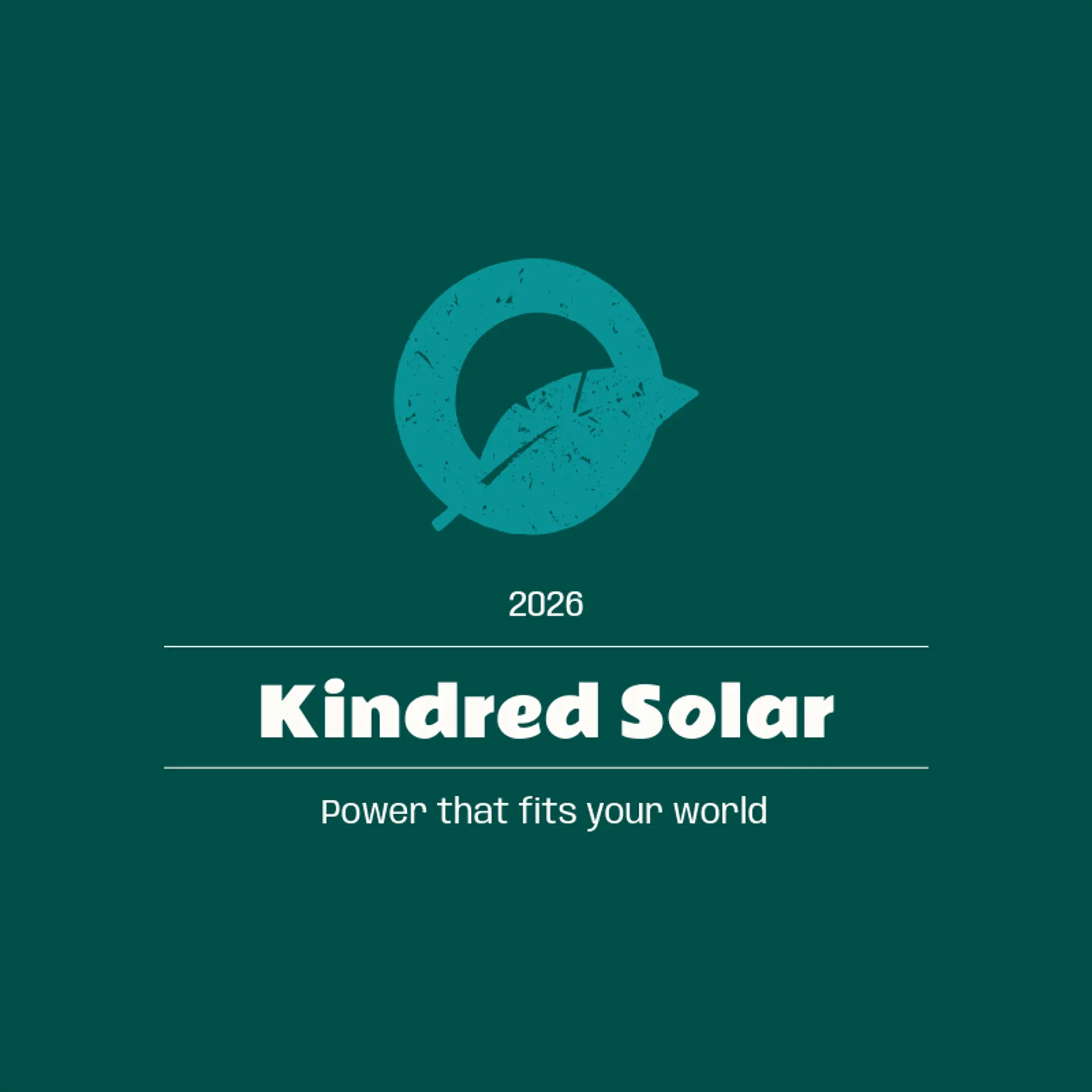 Kindred Solar logo for solar