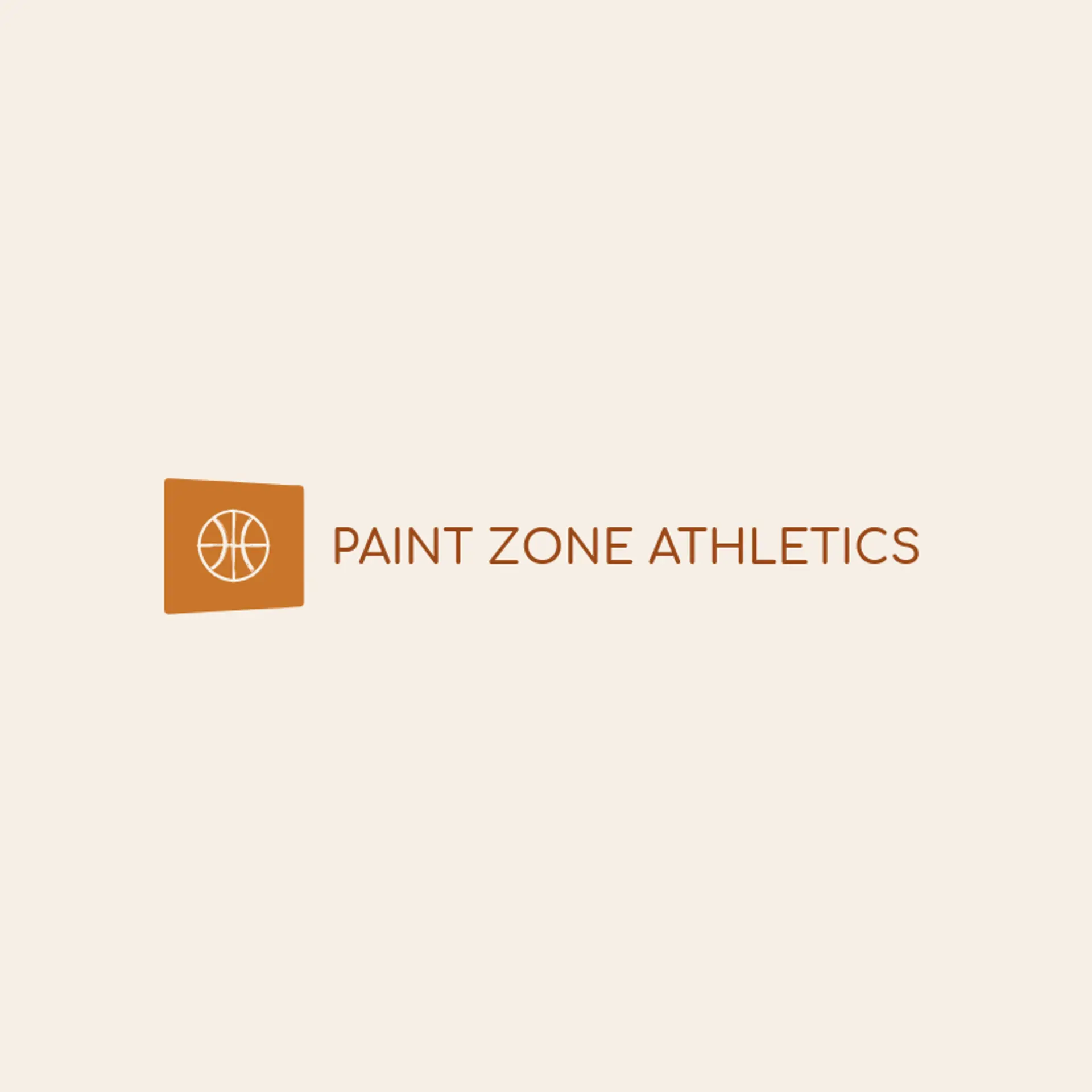 Paint Zone Athletics logo for basketball