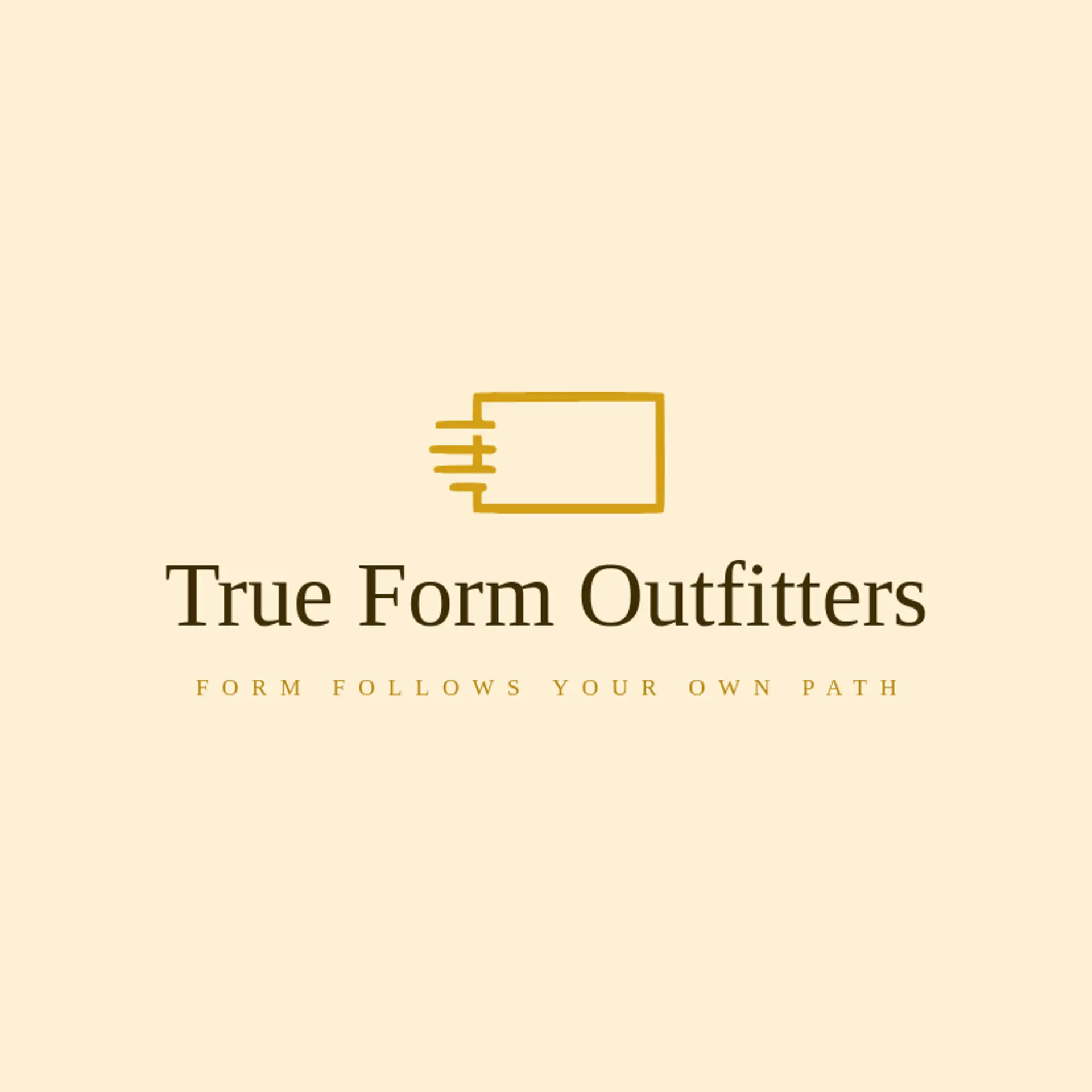 True Form Outfitters logo for rectangle