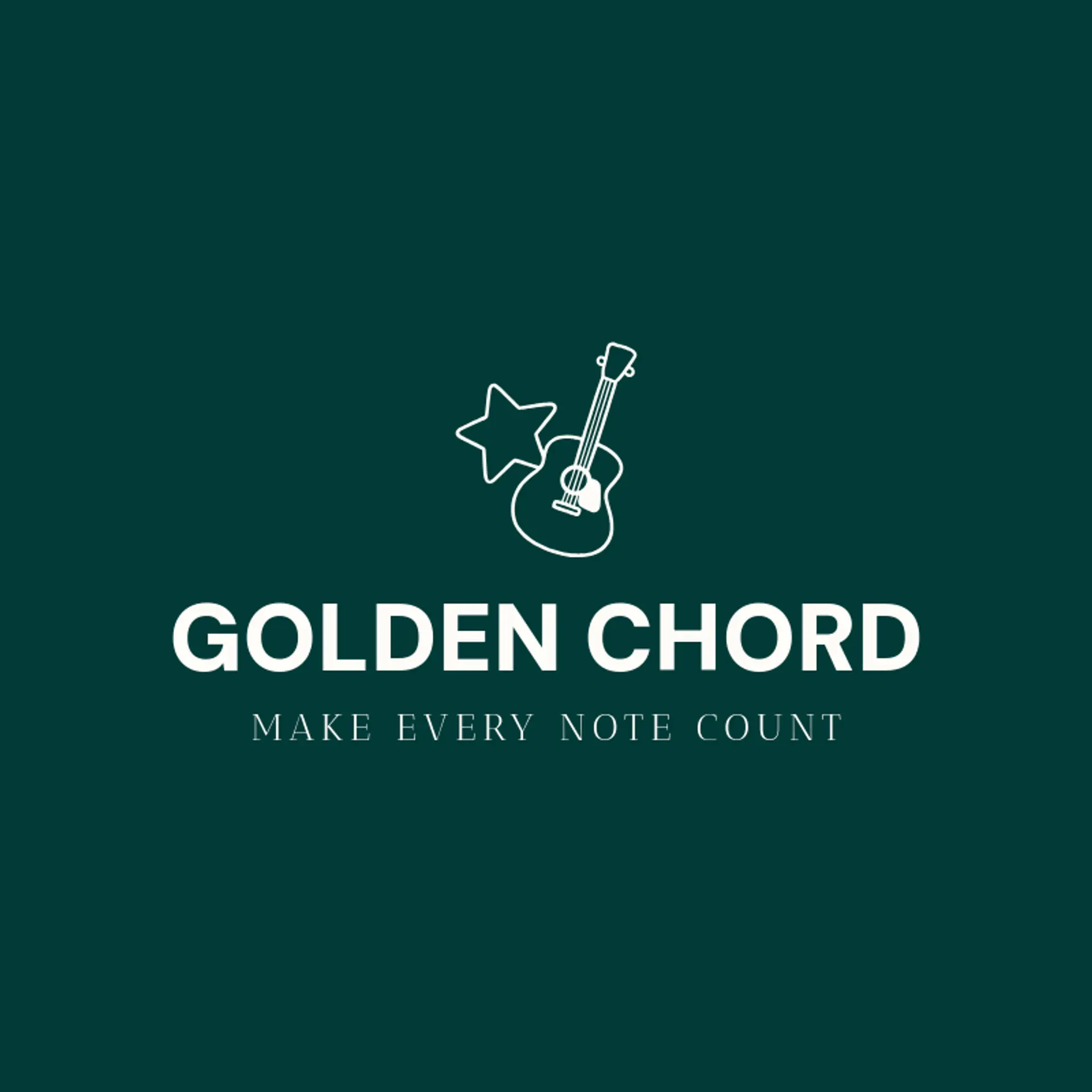 Golden Chord logo for guitar