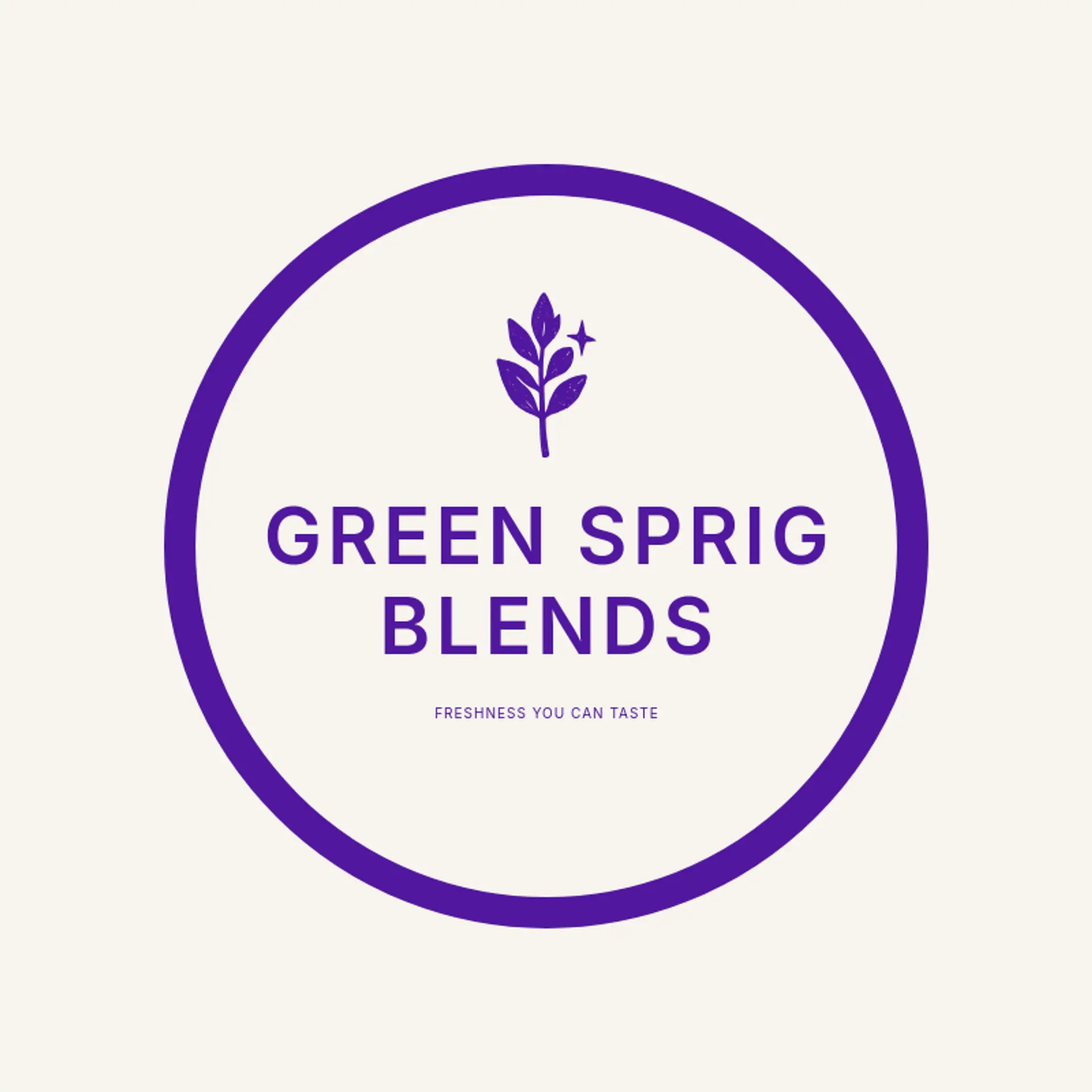 Green Sprig Blends logo for spice