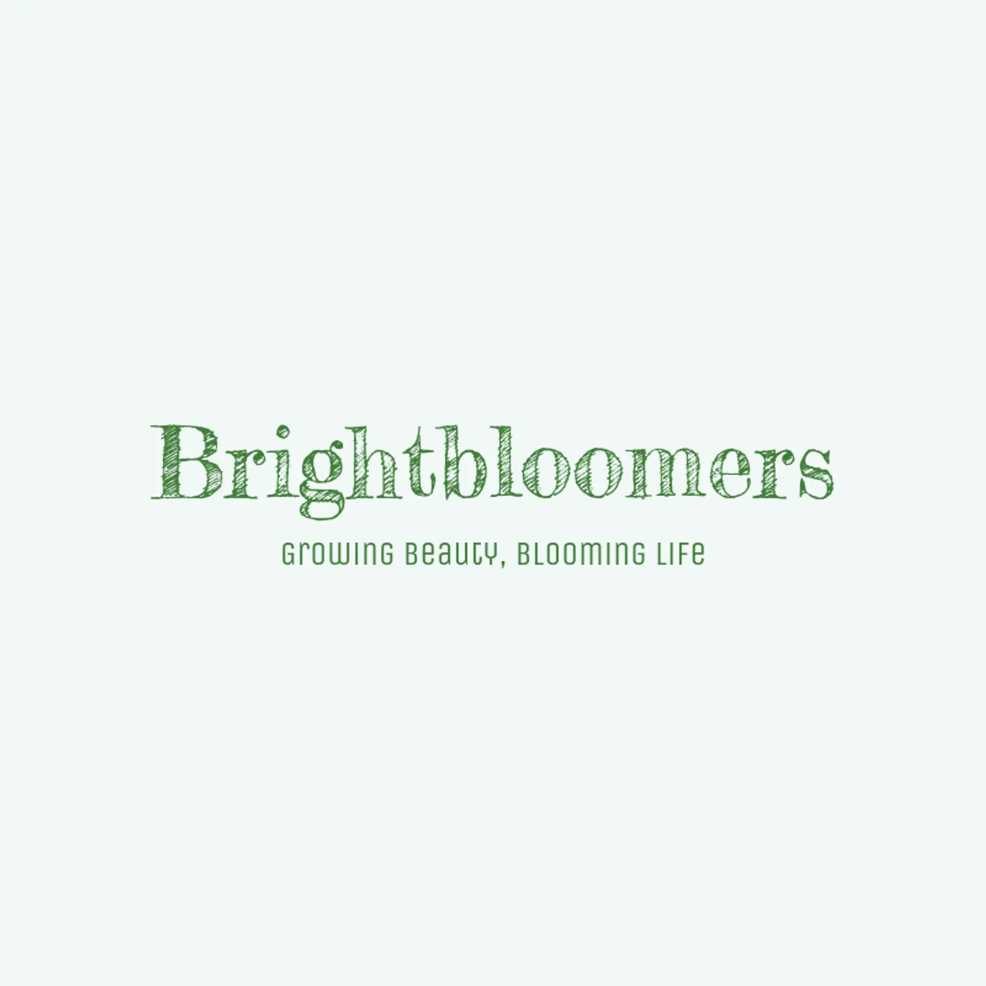 BrightBloomers logo for cool landscaping