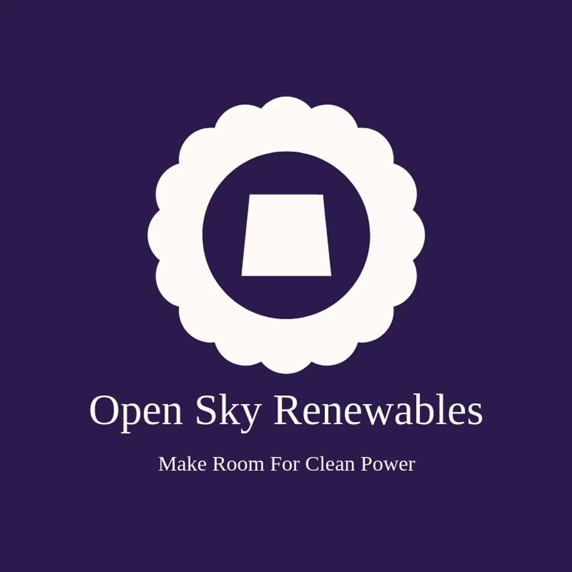 Open Sky Renewables logo for solar panel