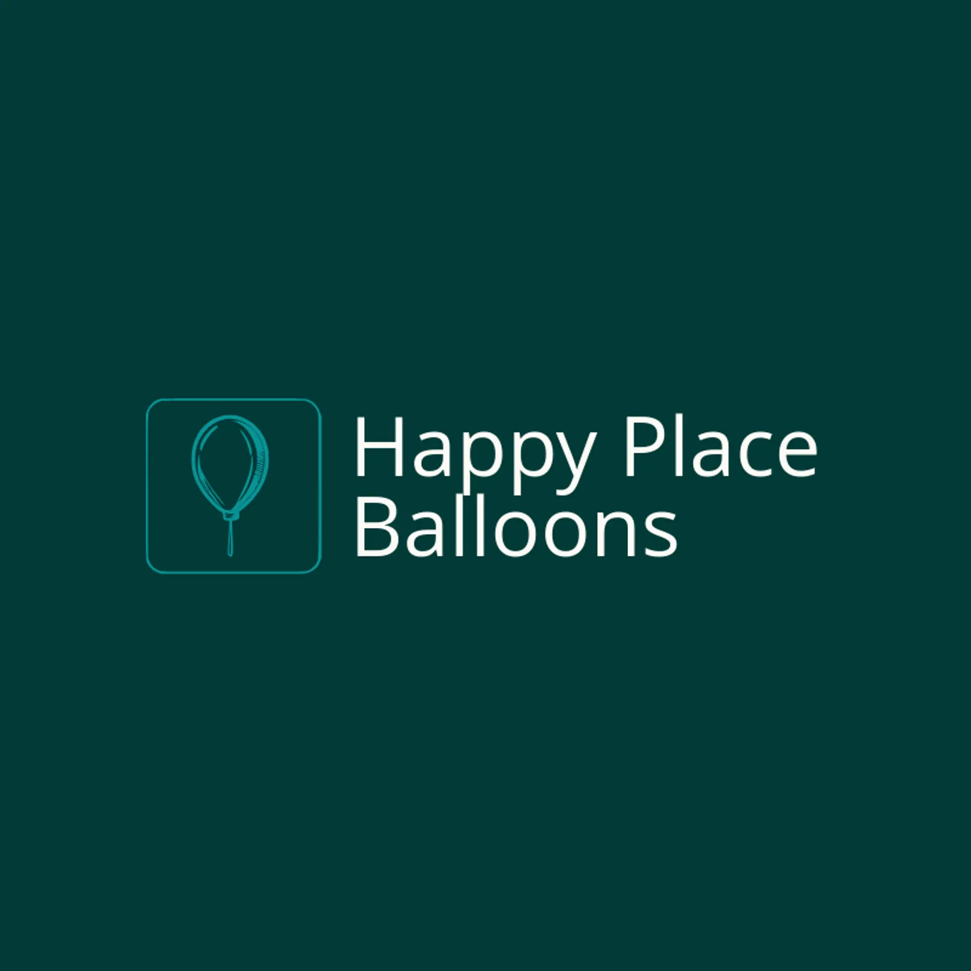 Happy Place Balloons logo for balloon