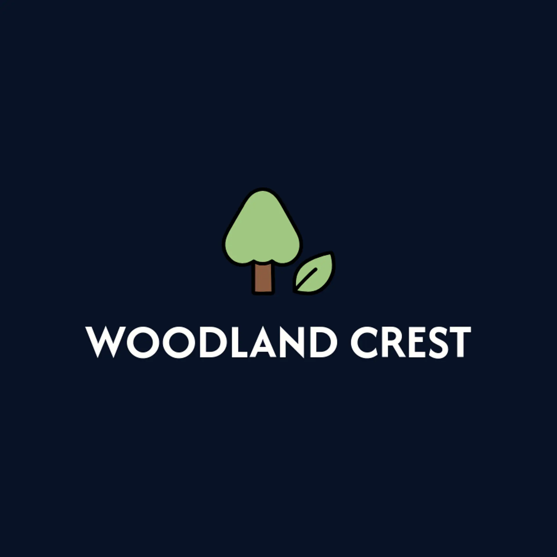 Woodland Crest logo for wood