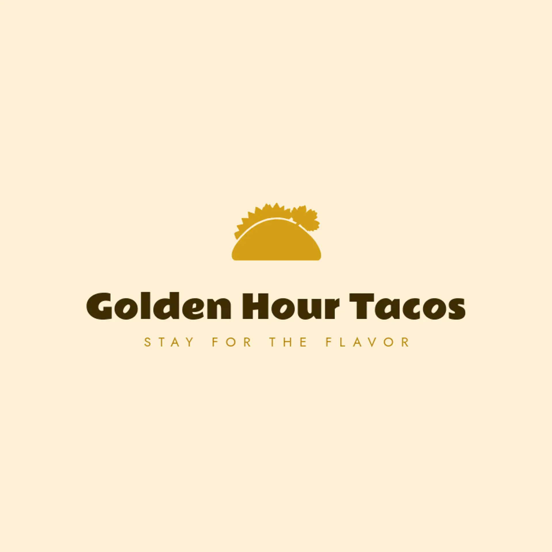 Golden Hour Tacos logo for taco