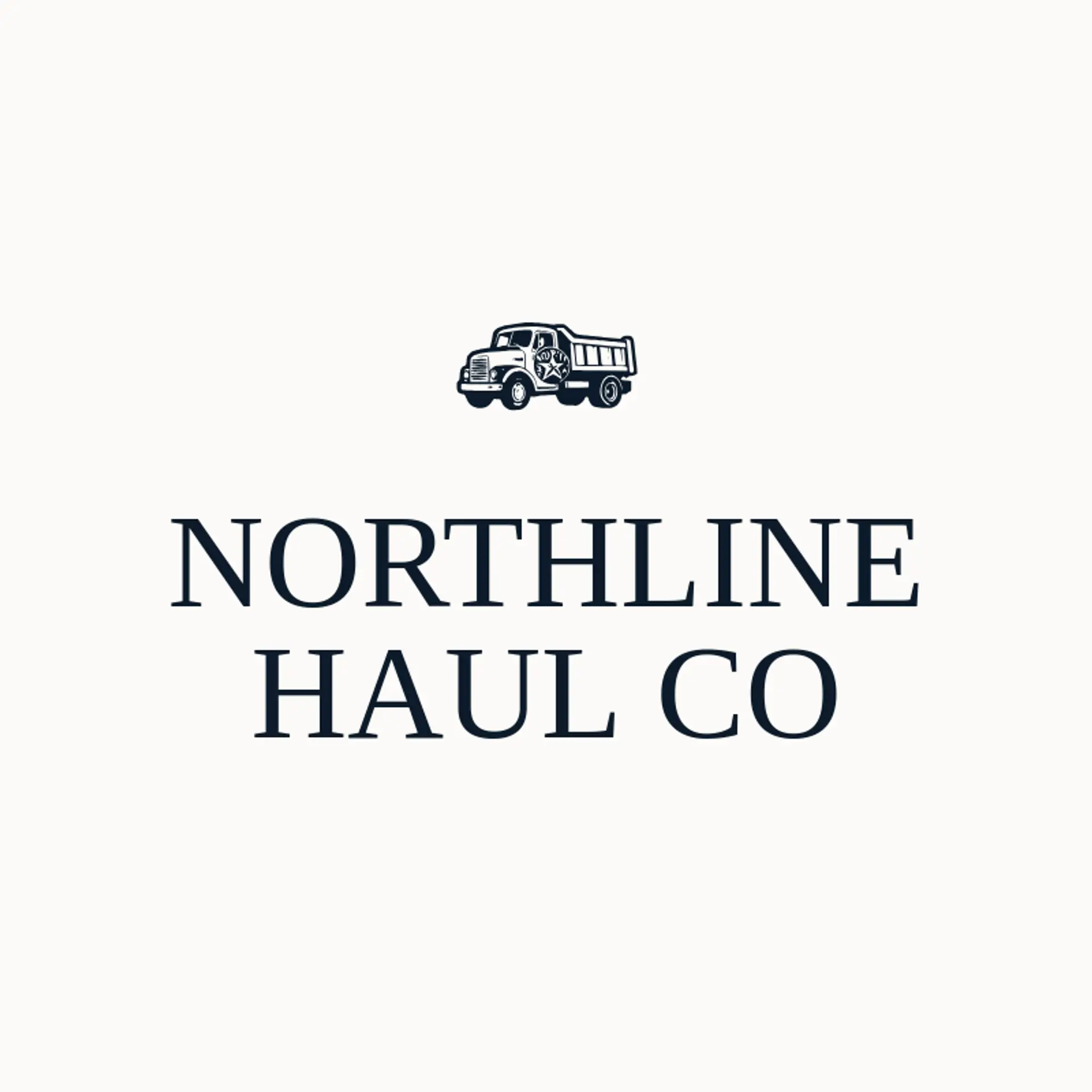 Northline Haul Co logo for hauling