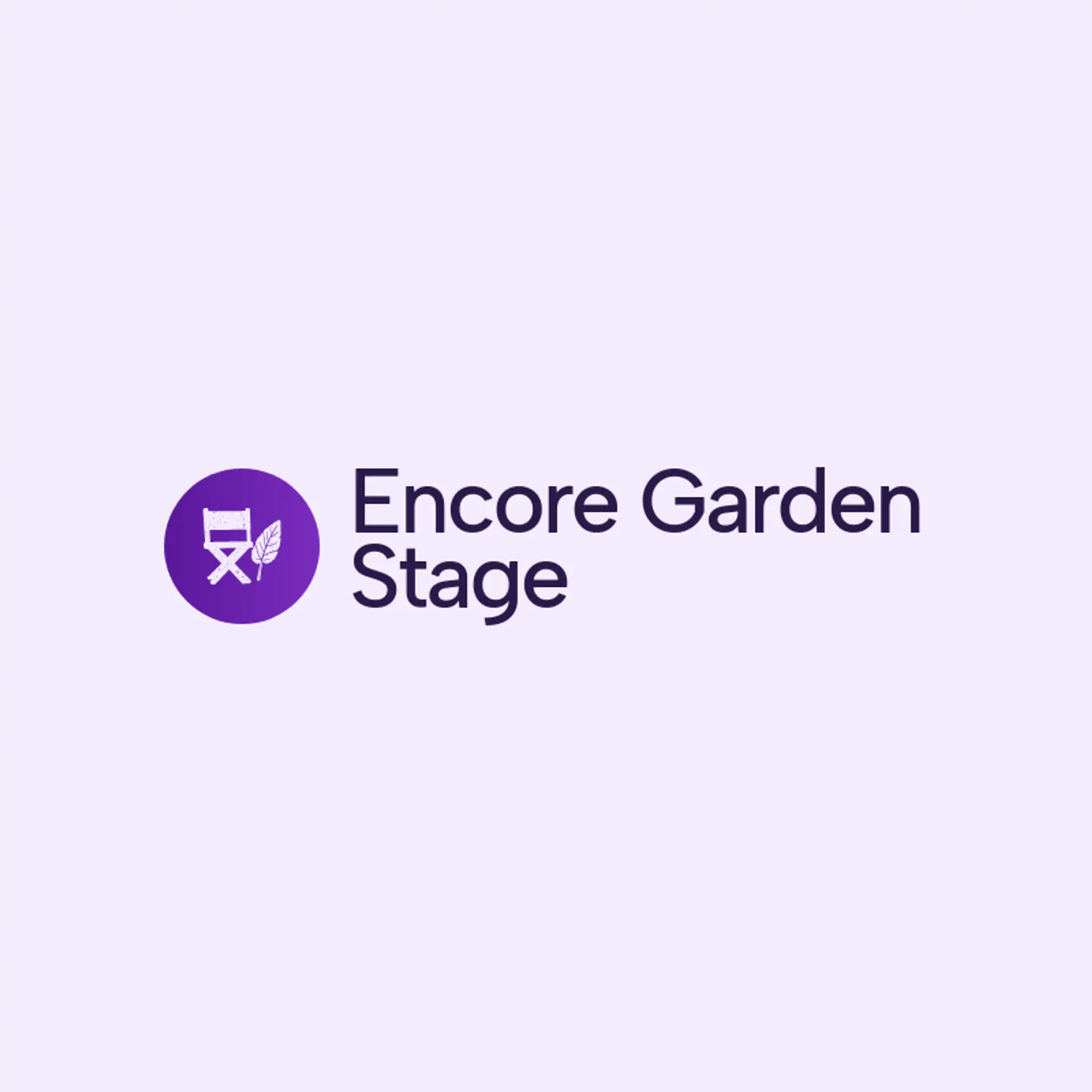 Encore Garden Stage logo for theater