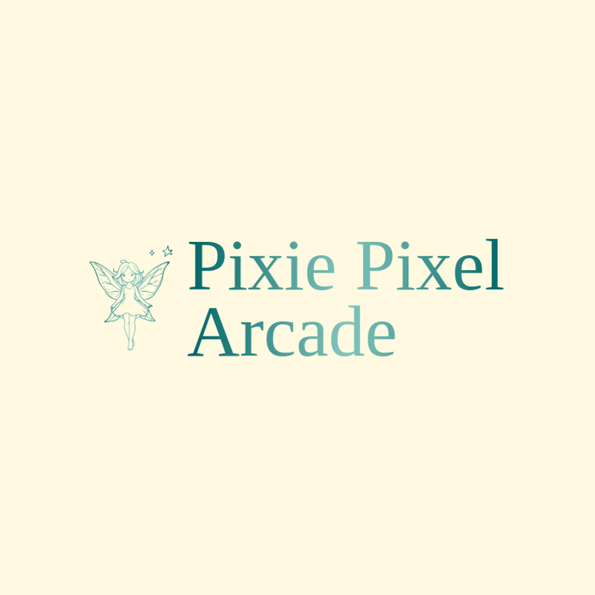 Pixie Pixel Arcade logo for pixelated
