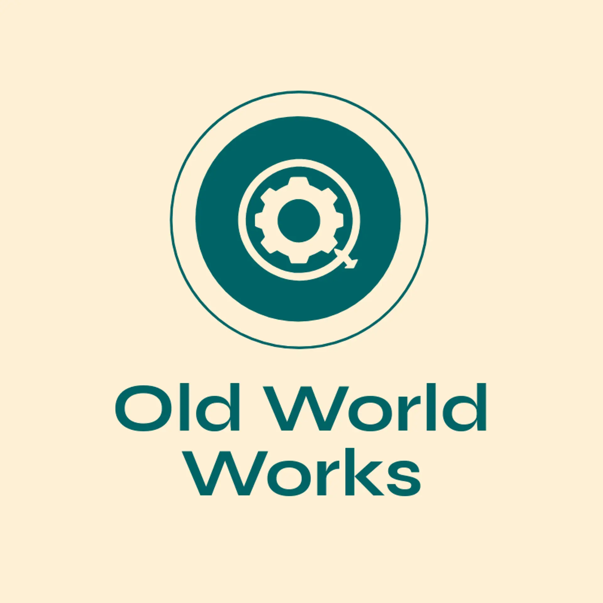 Old World Works logo for history