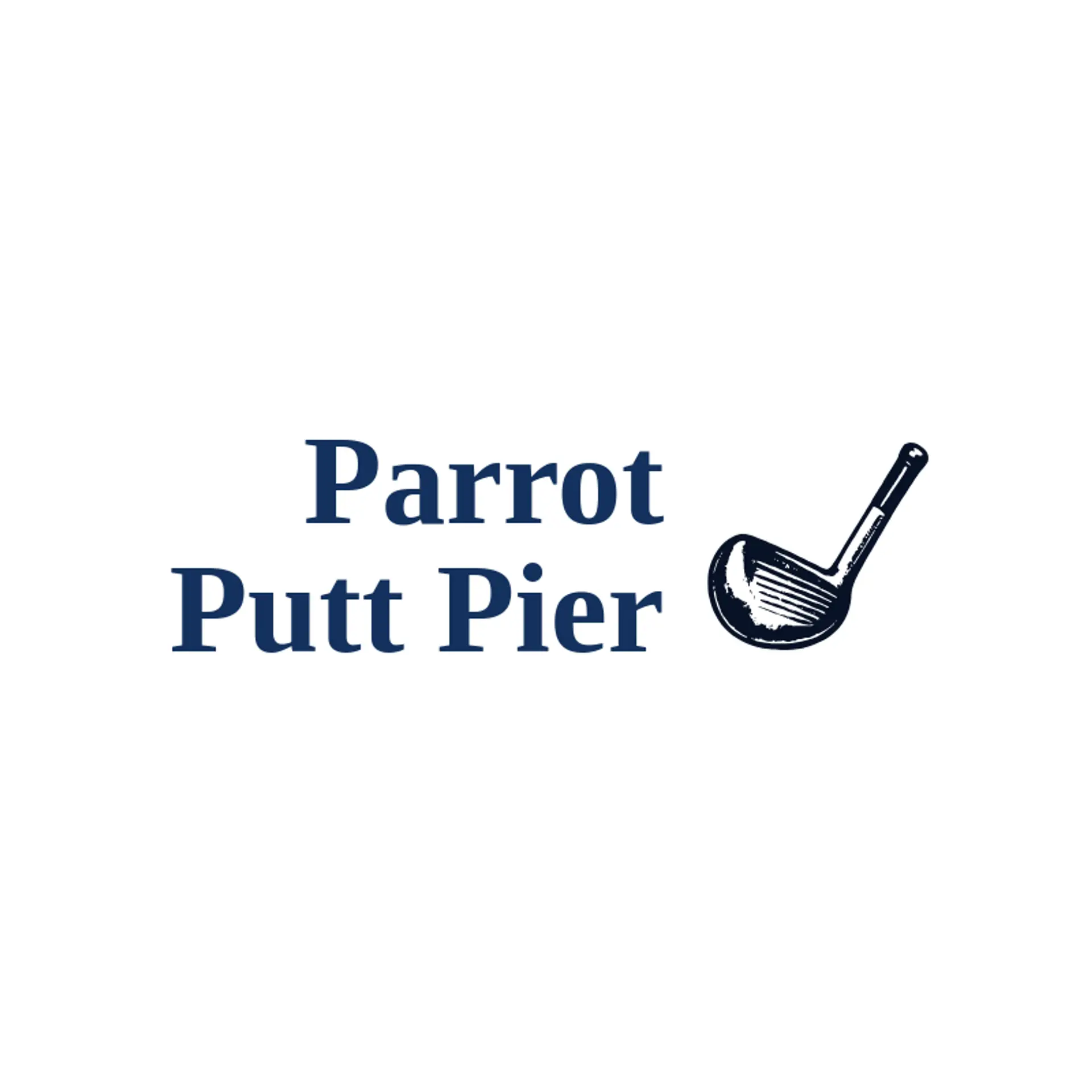 Parrot Putt Pier logo for mini golf