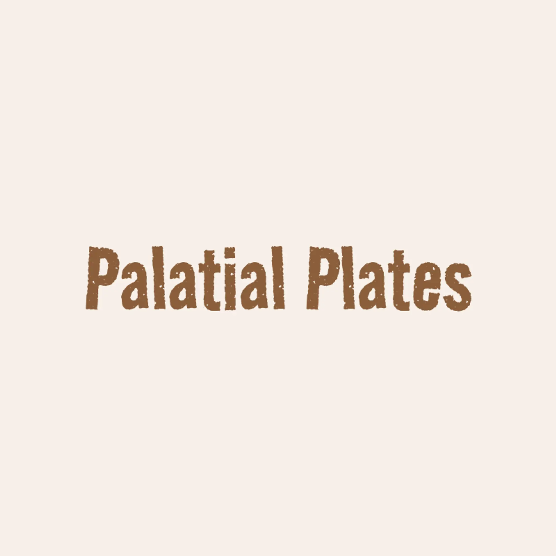 Palatial Plates logo for fine dining restaurant