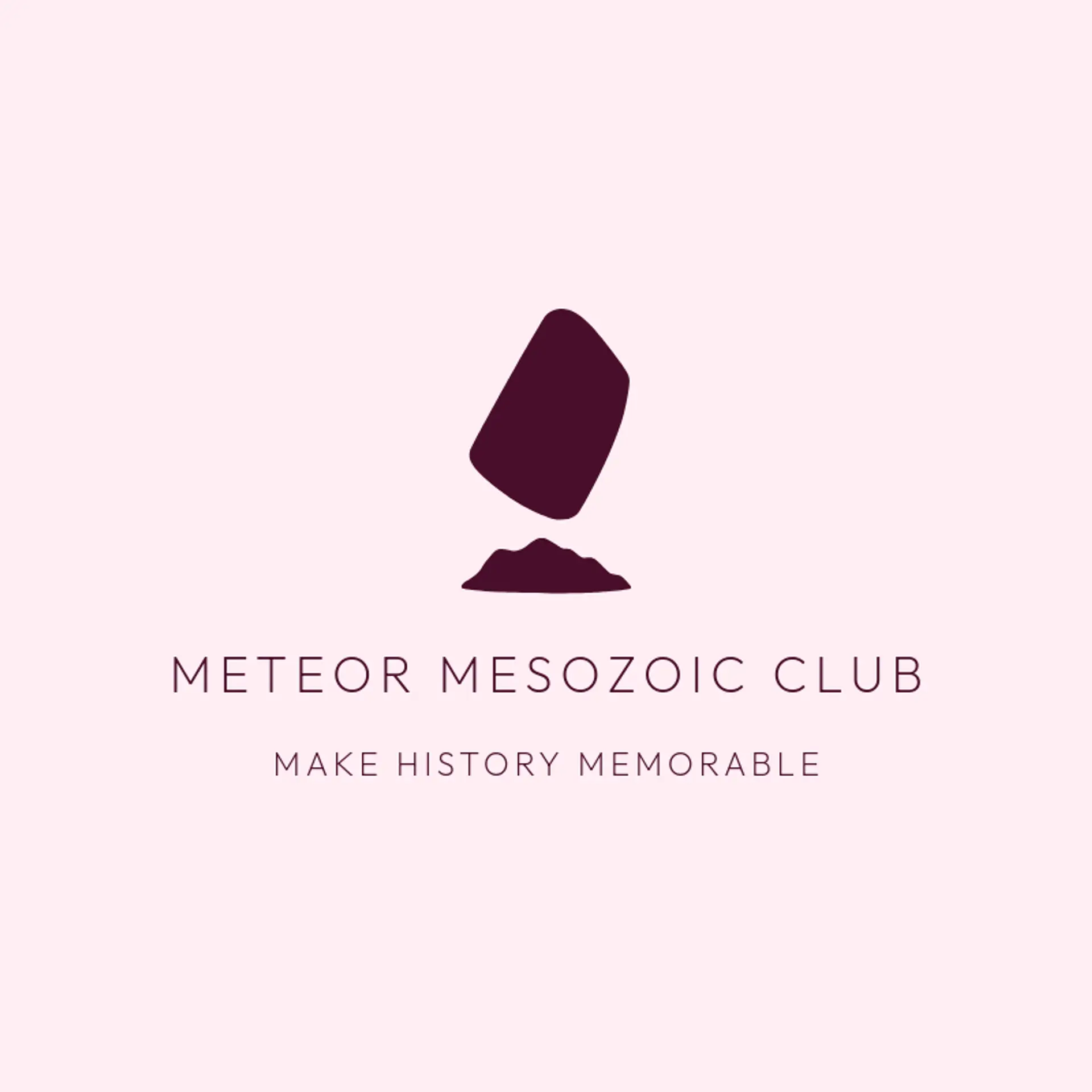 Meteor Mesozoic Club logo for dinosaur