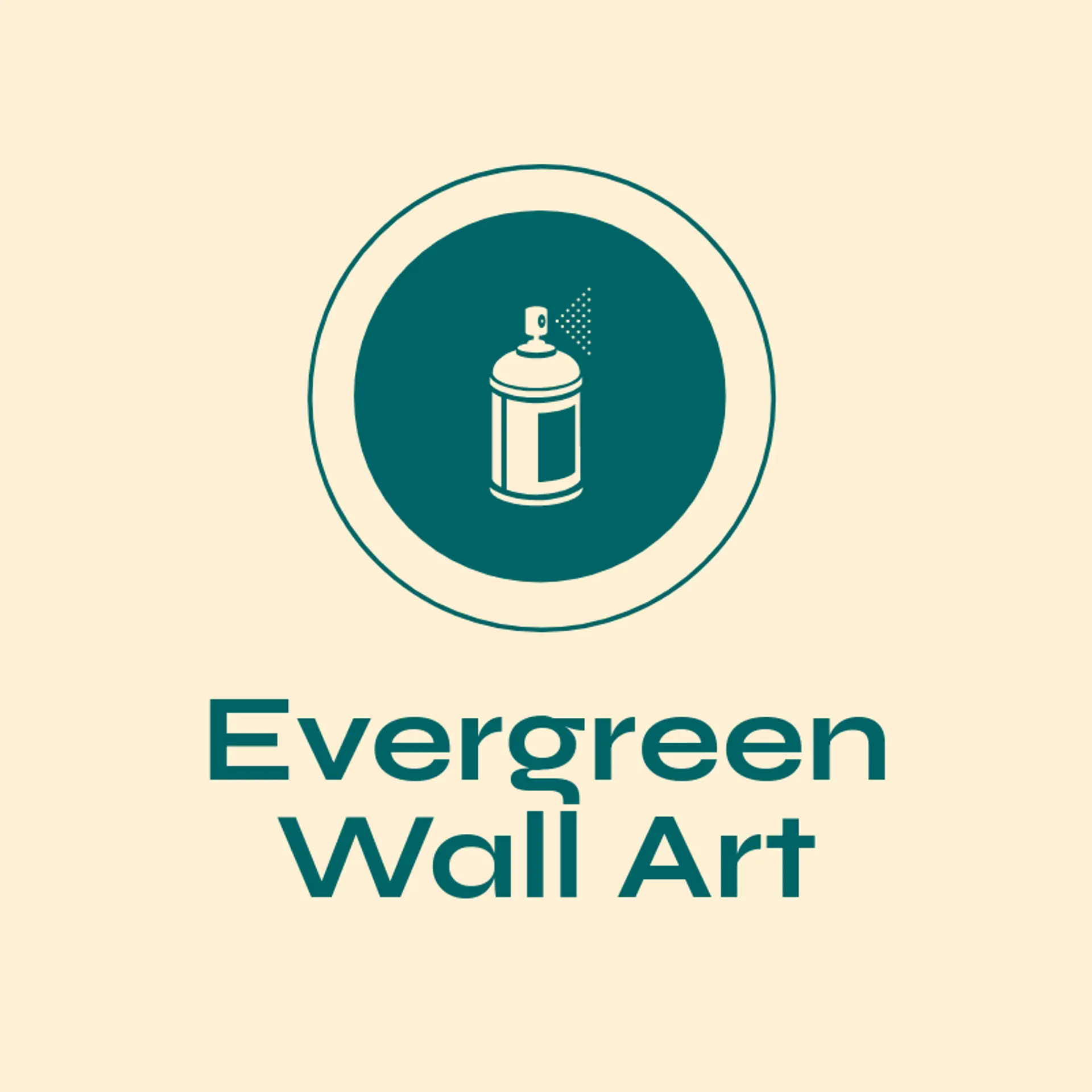 Evergreen Wall Art logo for mural