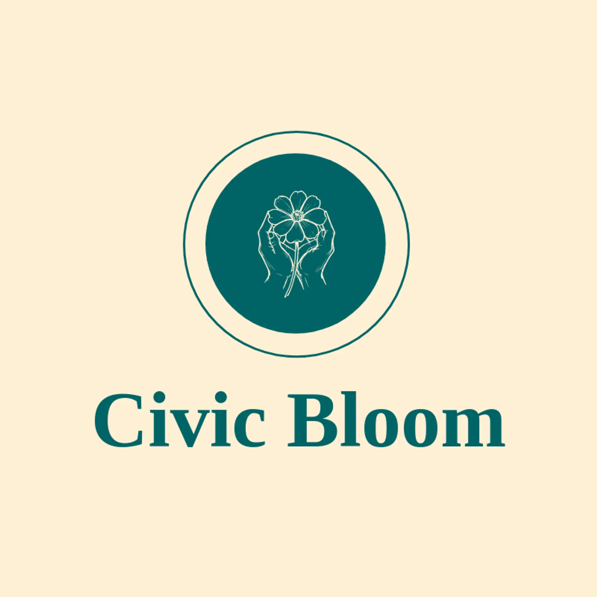 Civic Bloom logo for volunteer