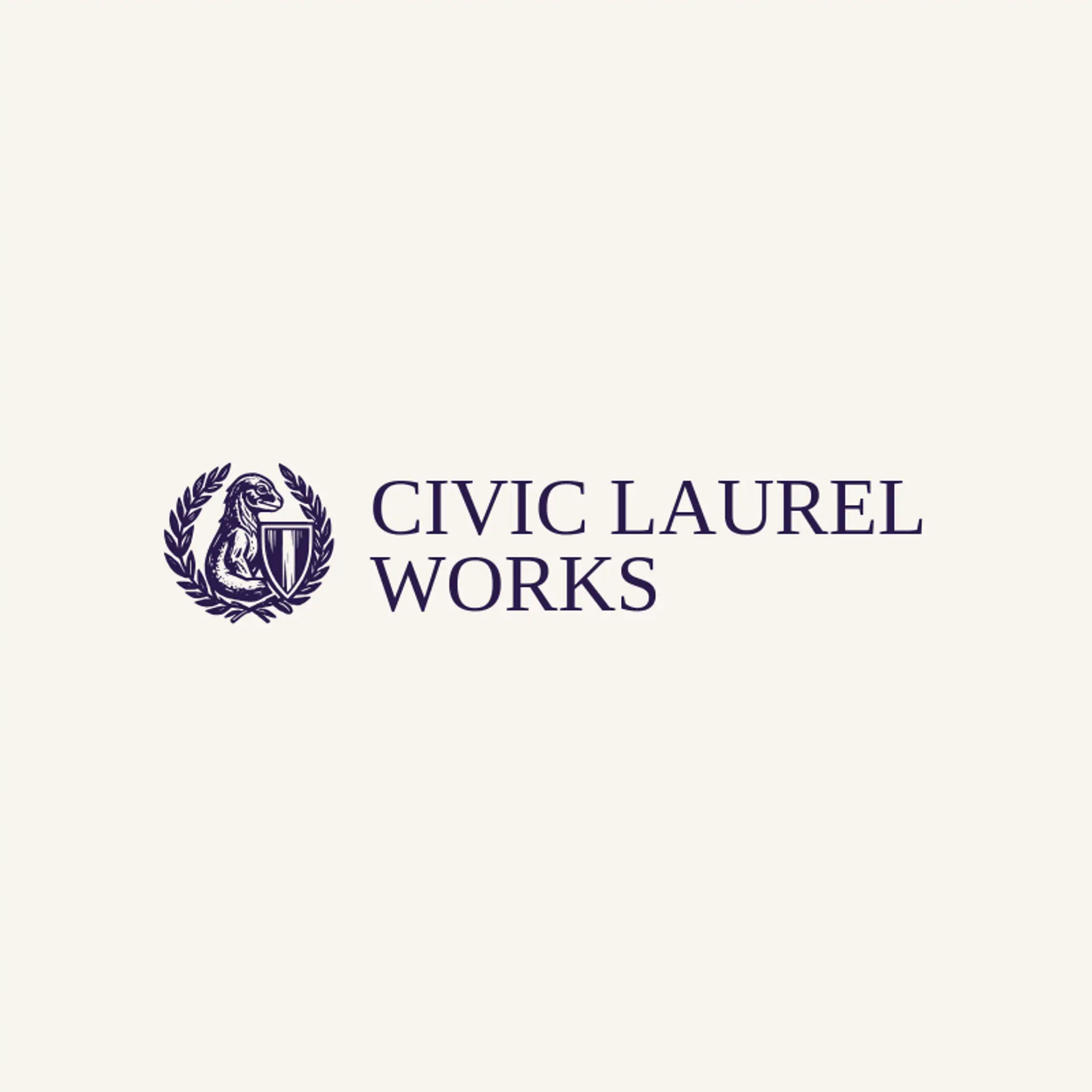 Civic Laurel Works logo for seal