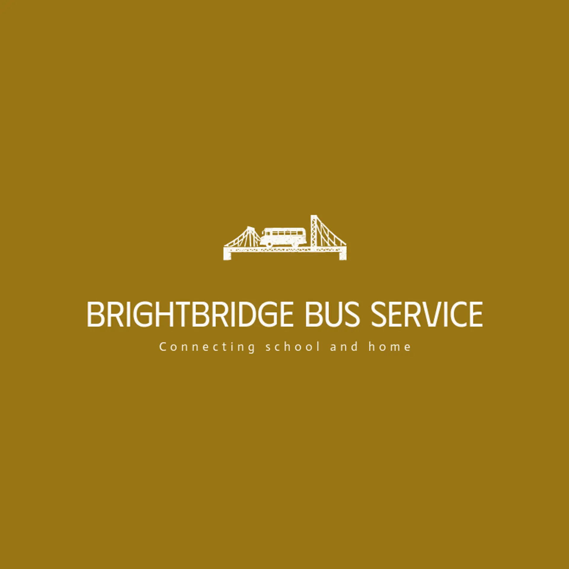 Brightbridge Bus Service logo for school bus