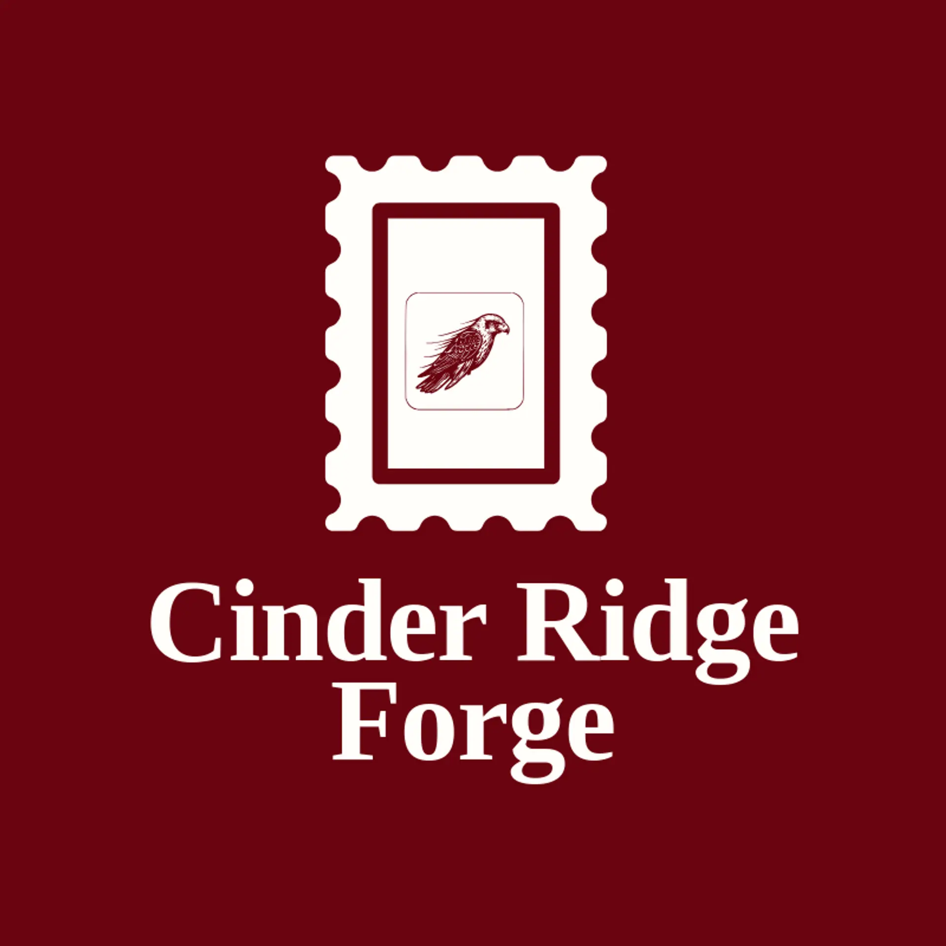 Cinder Ridge Forge logo for masculine