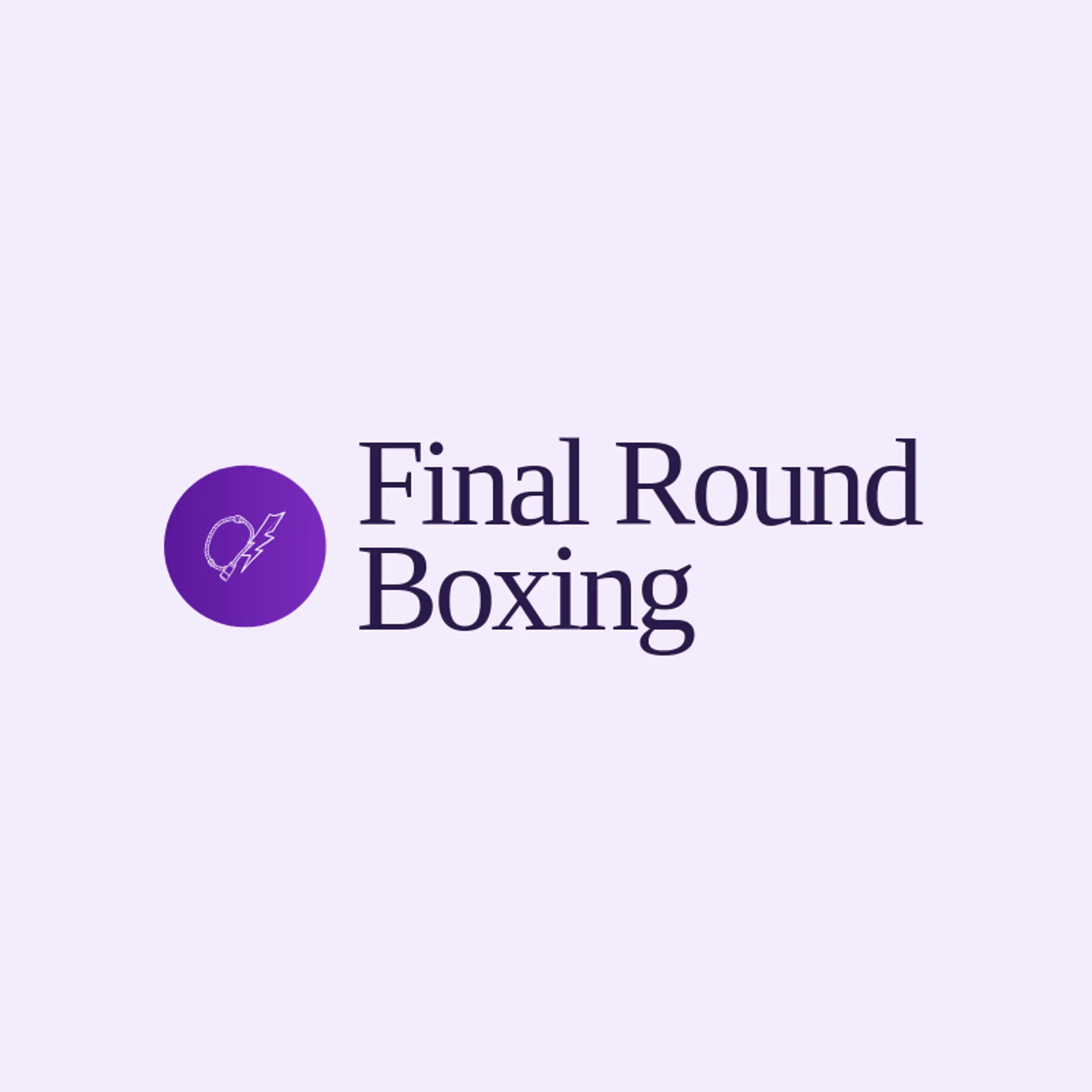 Final Round Boxing logo for boxing