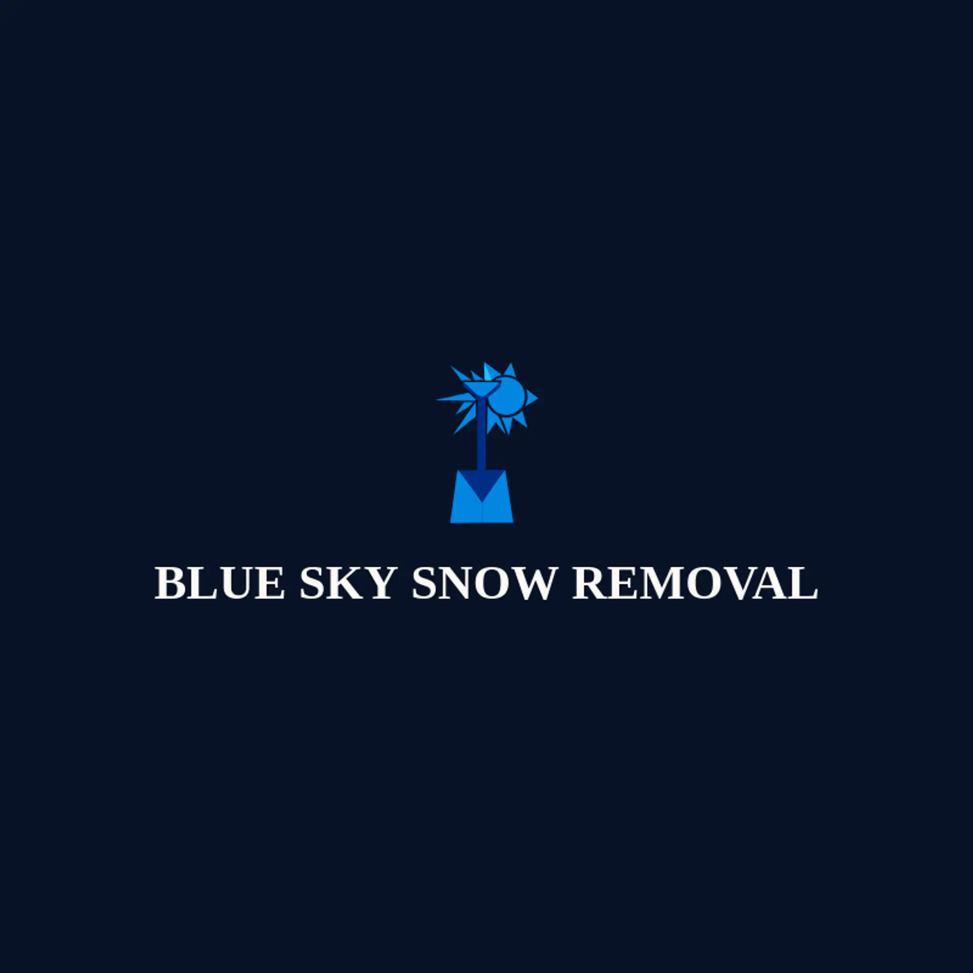 Blue Sky Snow Removal logo for snow removal