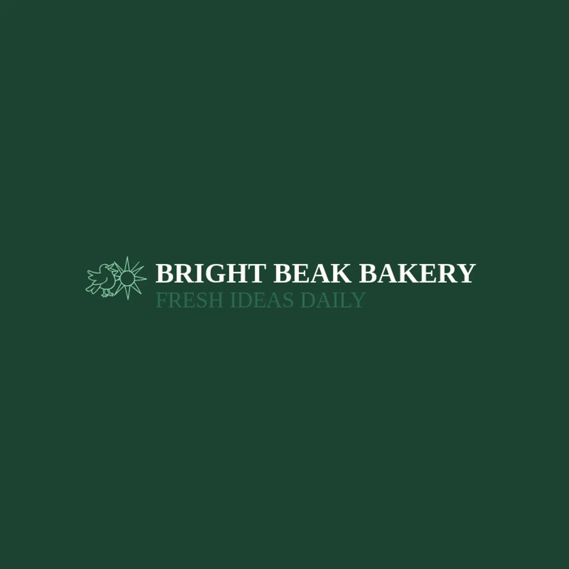 Bright Beak Bakery logo for crow