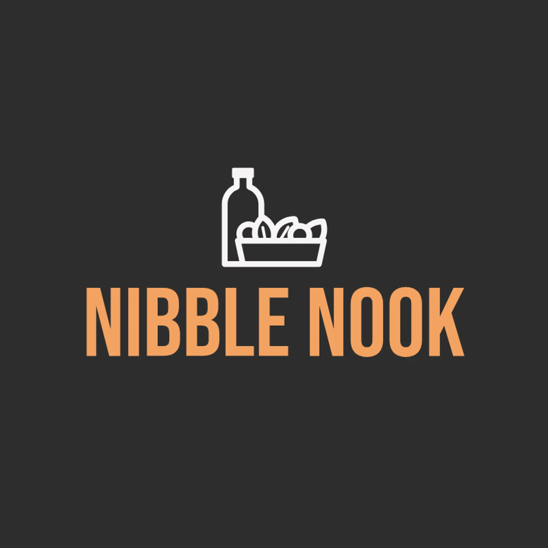 Nibble Nook logo for cool restaurant