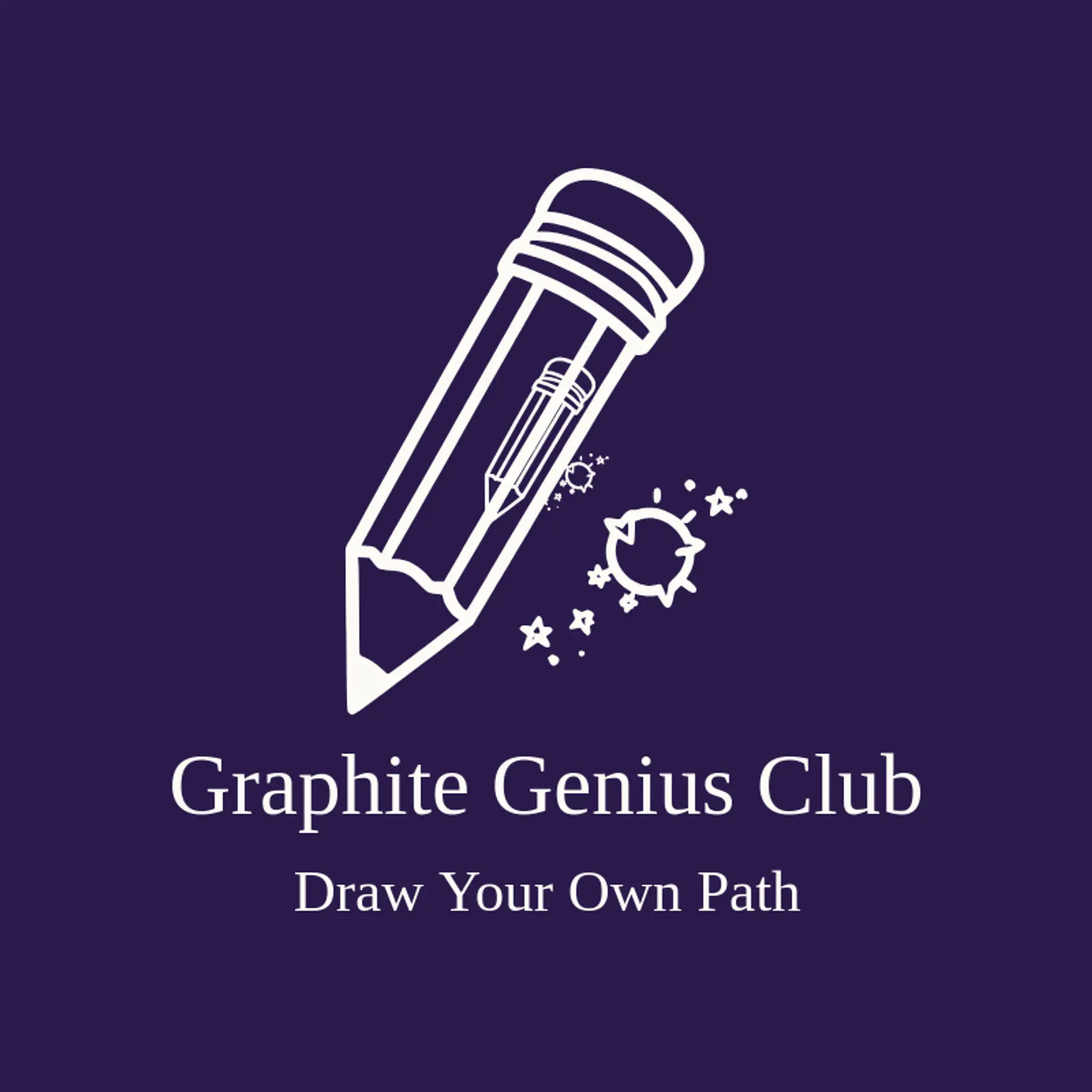 Graphite Genius Club logo for nerd