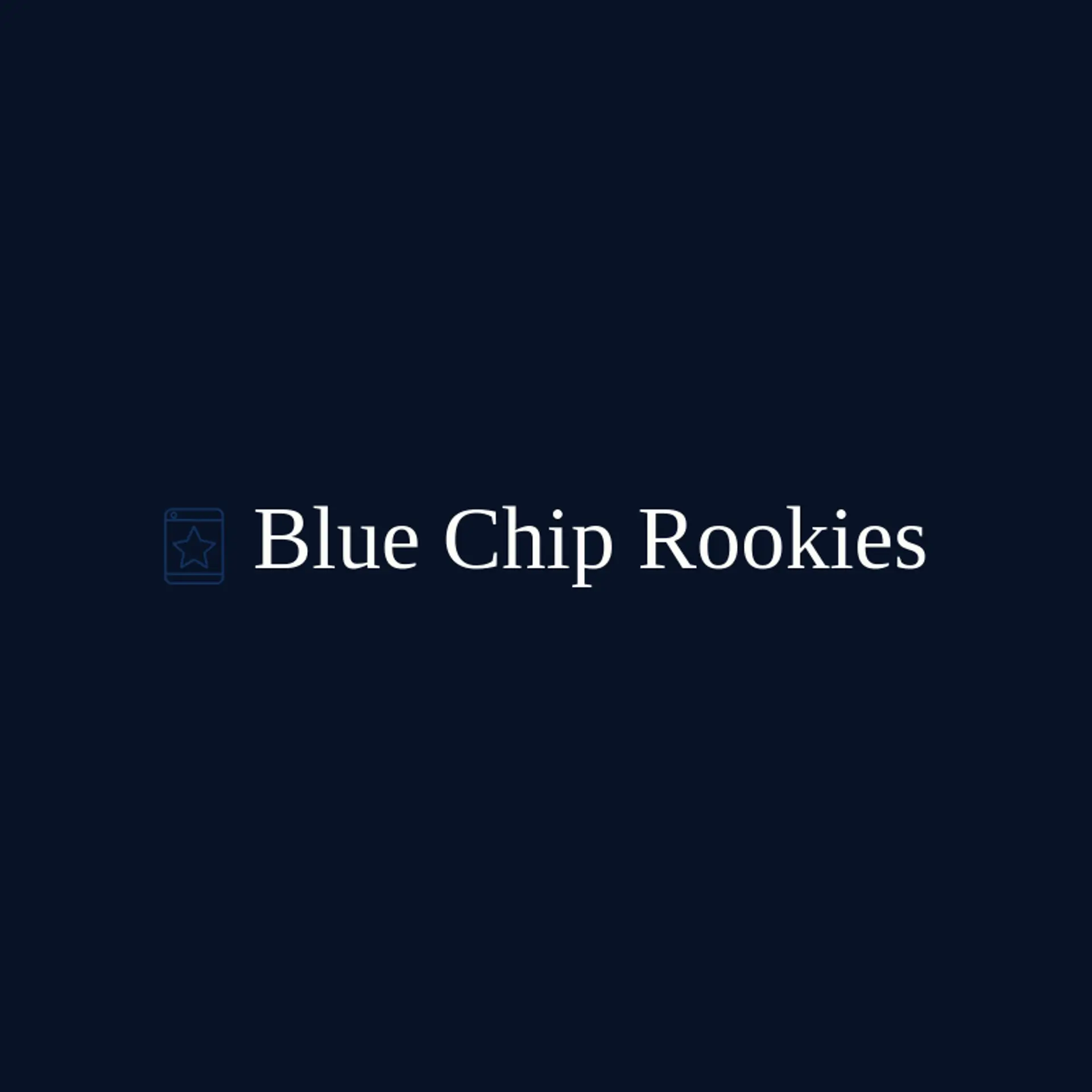 Blue Chip Rookies logo for sports card