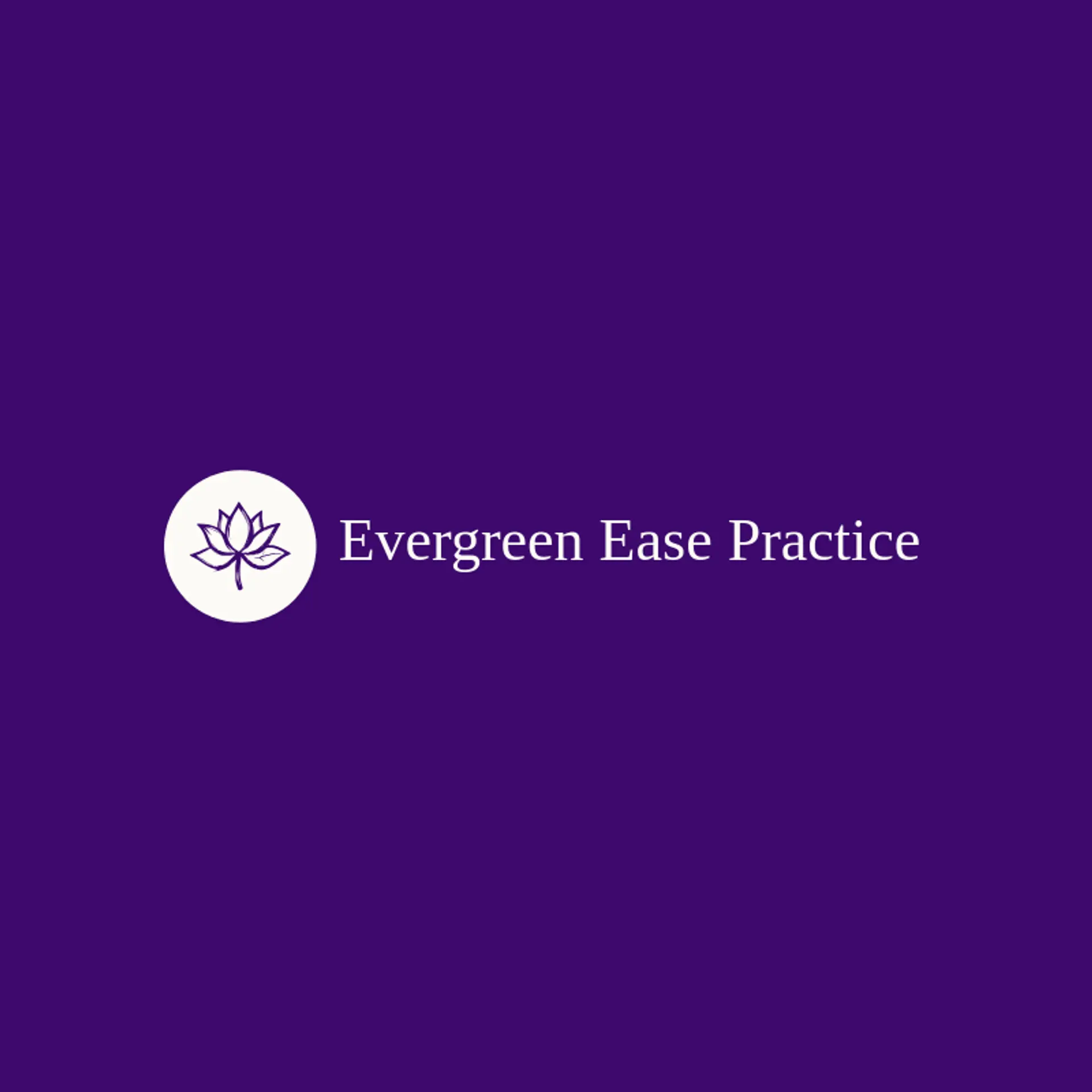 Evergreen Ease Practice logo for therapy